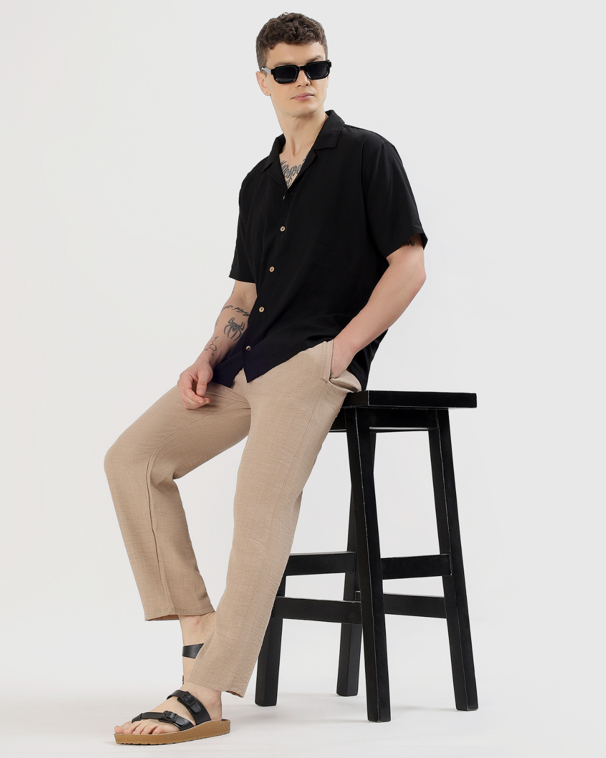 UrbanLoom Linen pant | Straight Fit