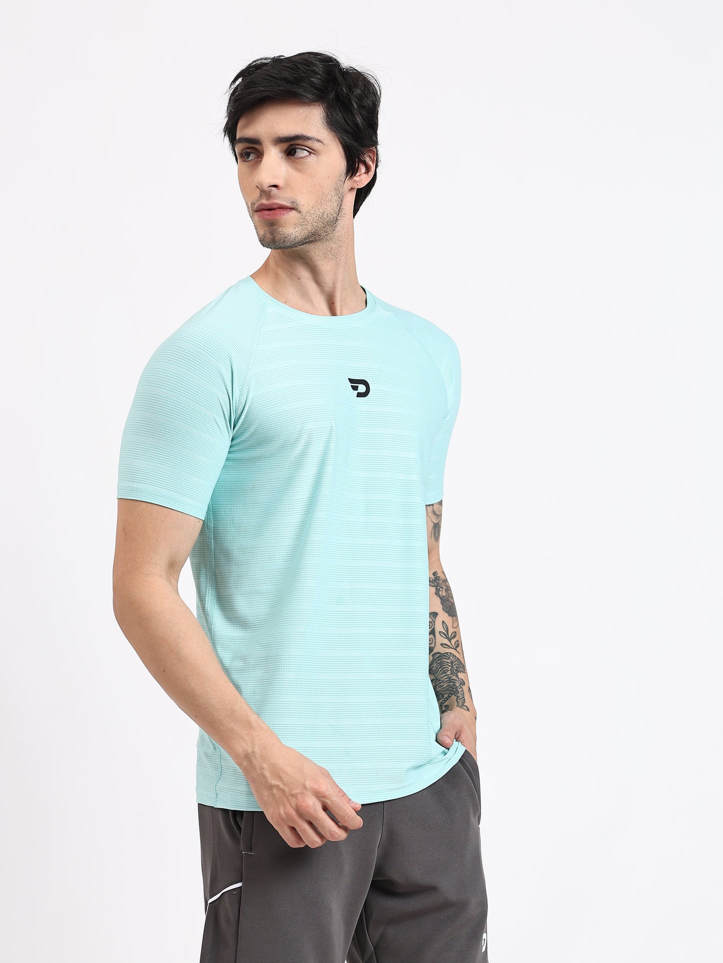 The Active Tee — Mesh Lycra