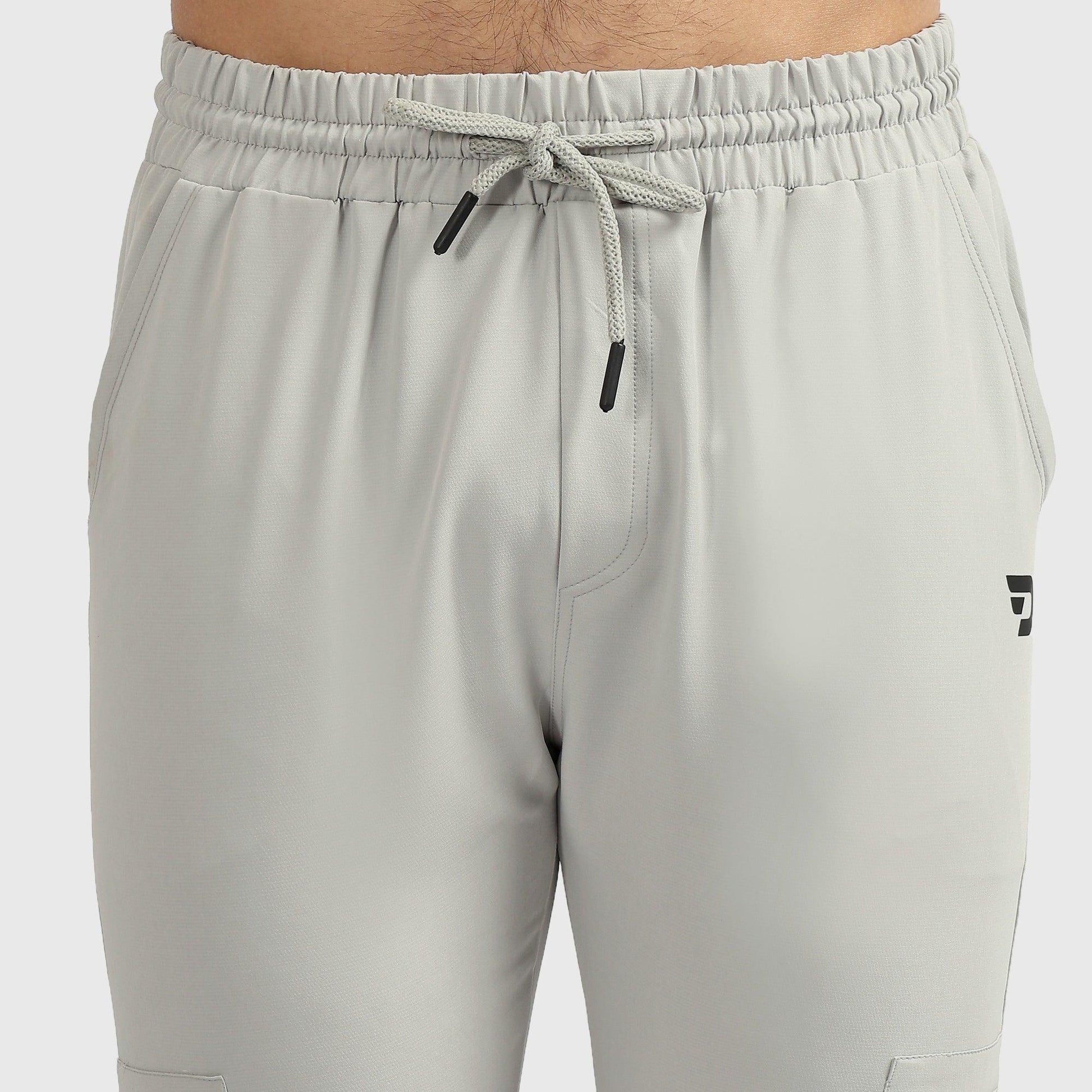 Denmonk: Elevate your look with these Trekcrago sharp light grey Trackpant for mens.