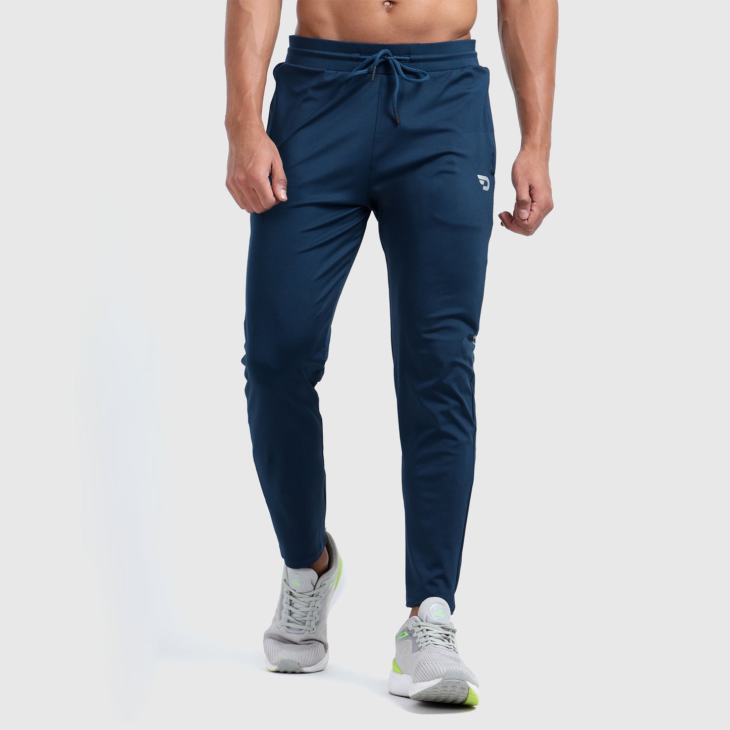 Denmonk: Elevate your look with these Urbanstribe sharp regal blue joggers for mens.