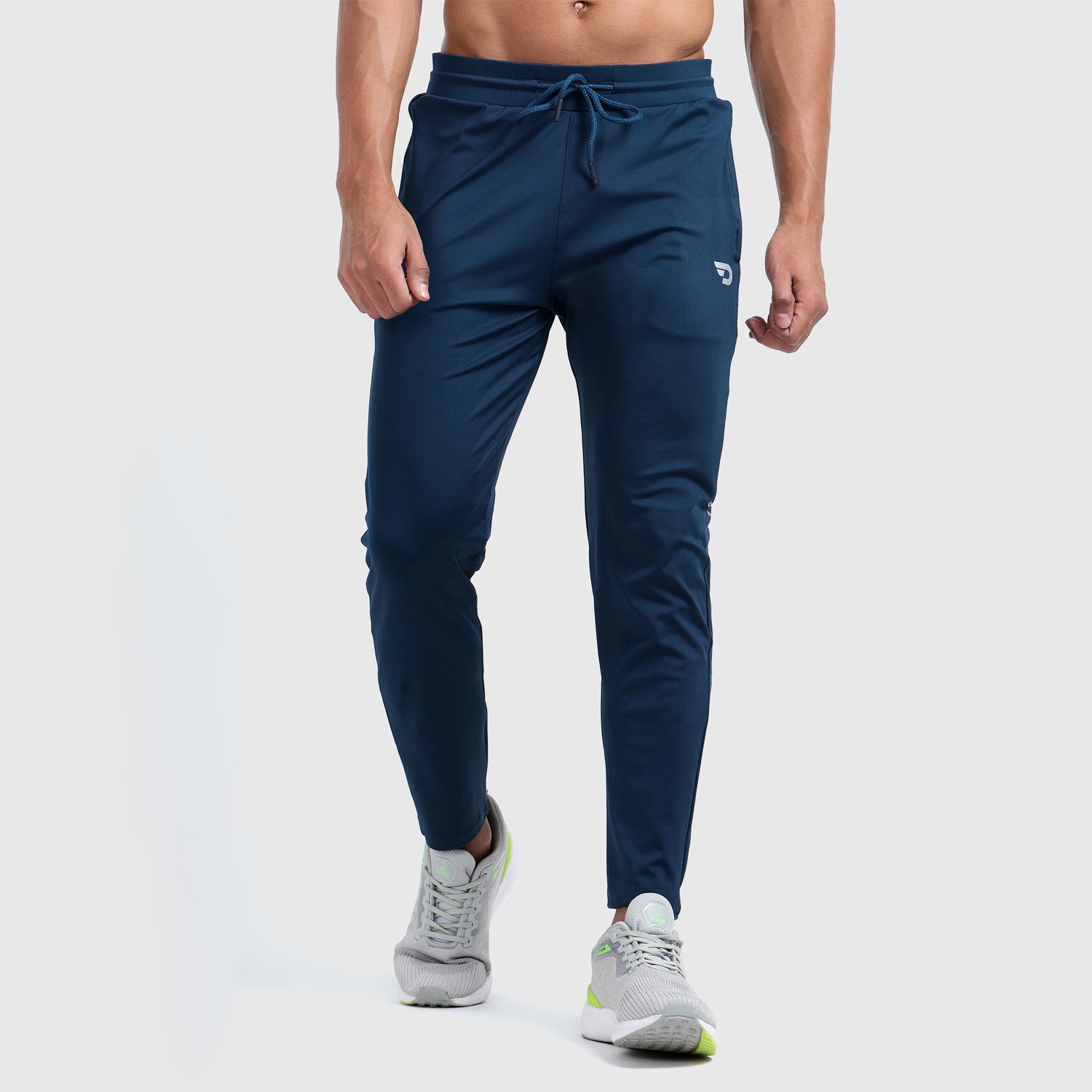 Denmonk: Elevate your look with these Urbanstribe sharp regal blue joggers for mens.