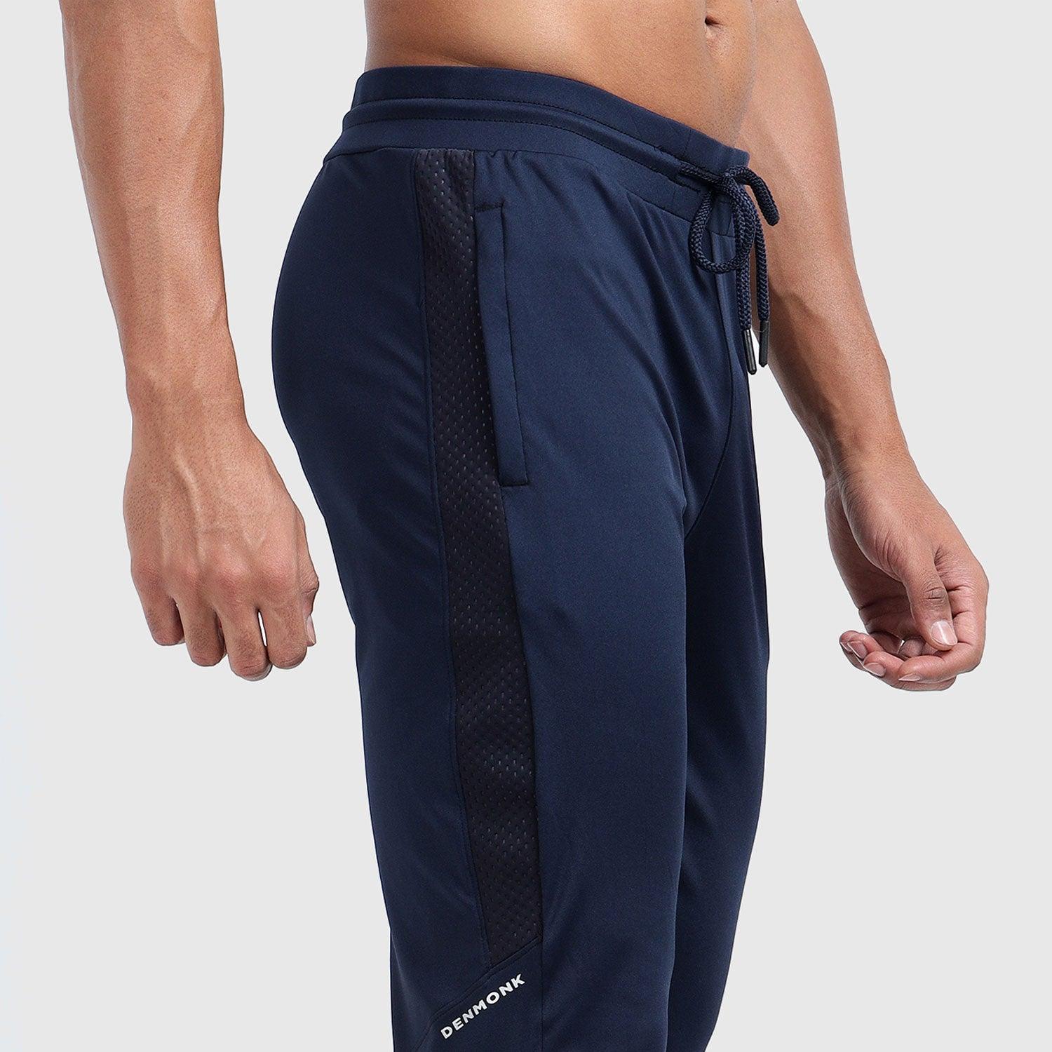 Denmonk: Elevate your look with these Urbanstribe sharp midnight navy joggers for mens.