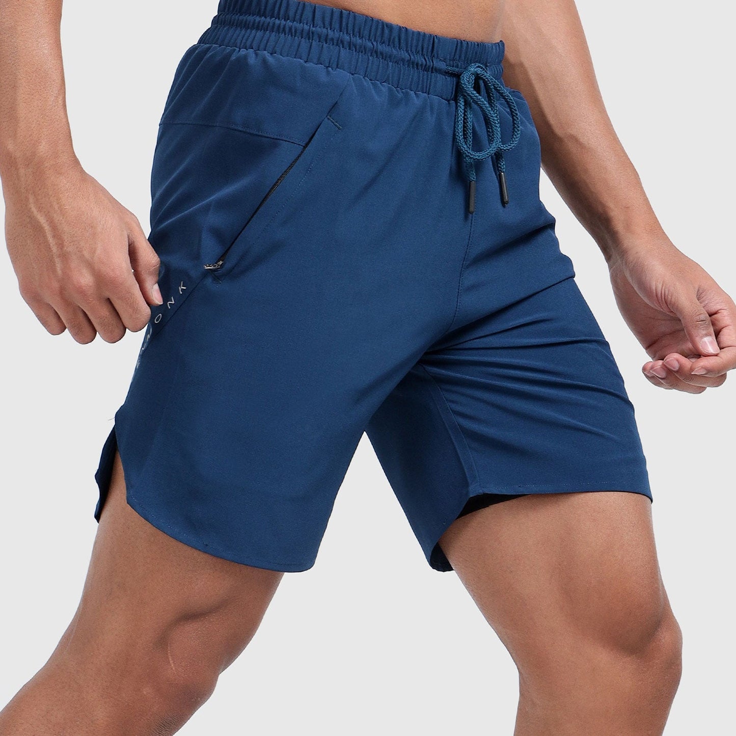 Denmonk's fashionable 2-IN-1 SHORTS regal blue shorts for men will boost your level of gym fitness.