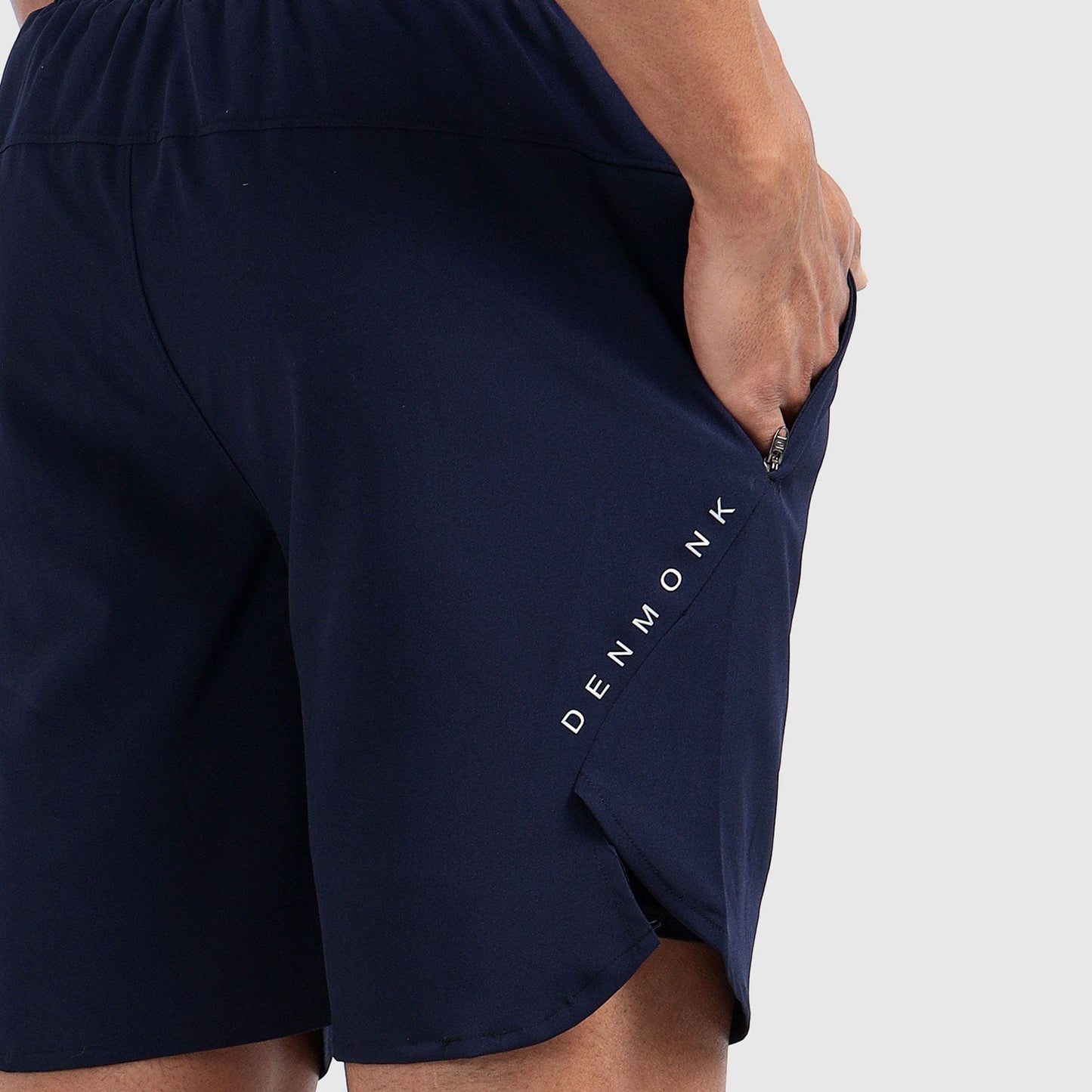 Denmonk's fashionable 2-IN-1 SHORTS midnight navy shorts for men will boost your level of gym fitness.