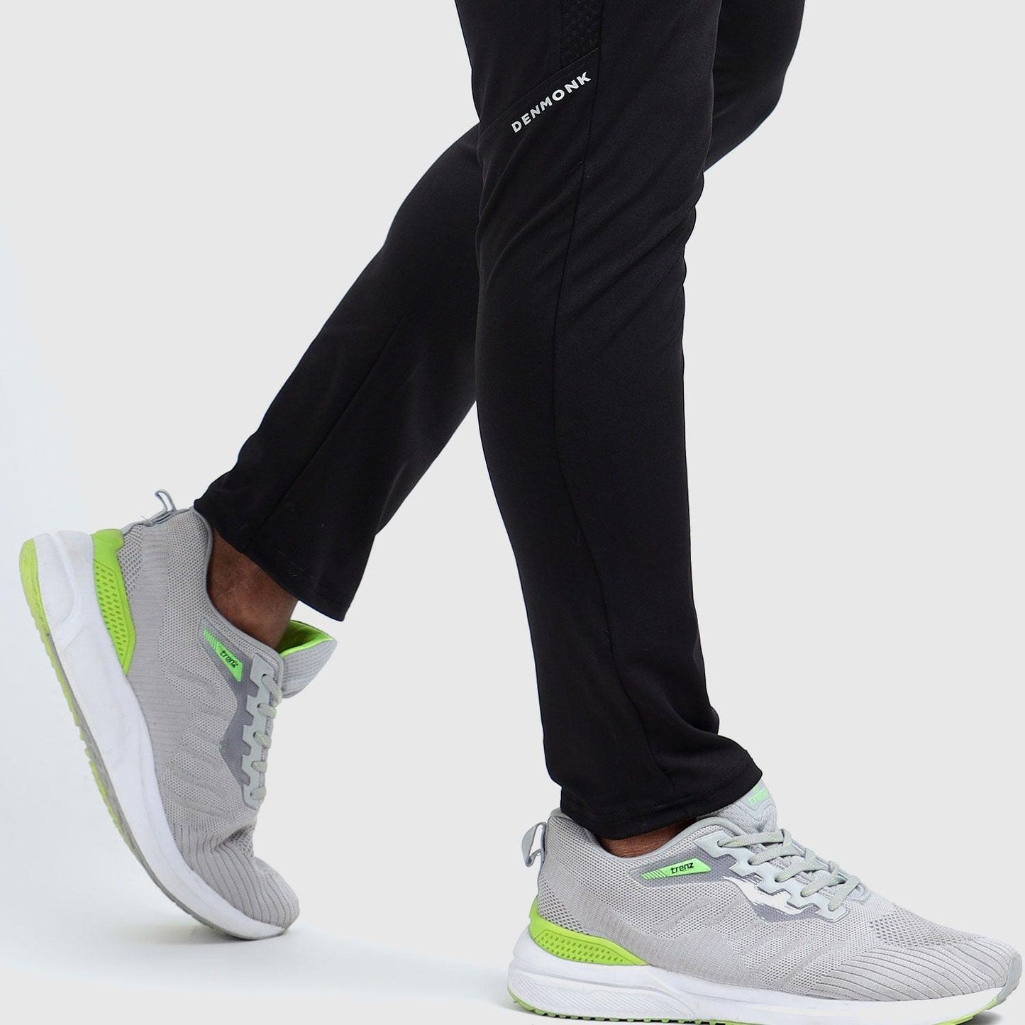 Denmonk: Elevate your look with these Urbanstribe sharp black joggers for mens.