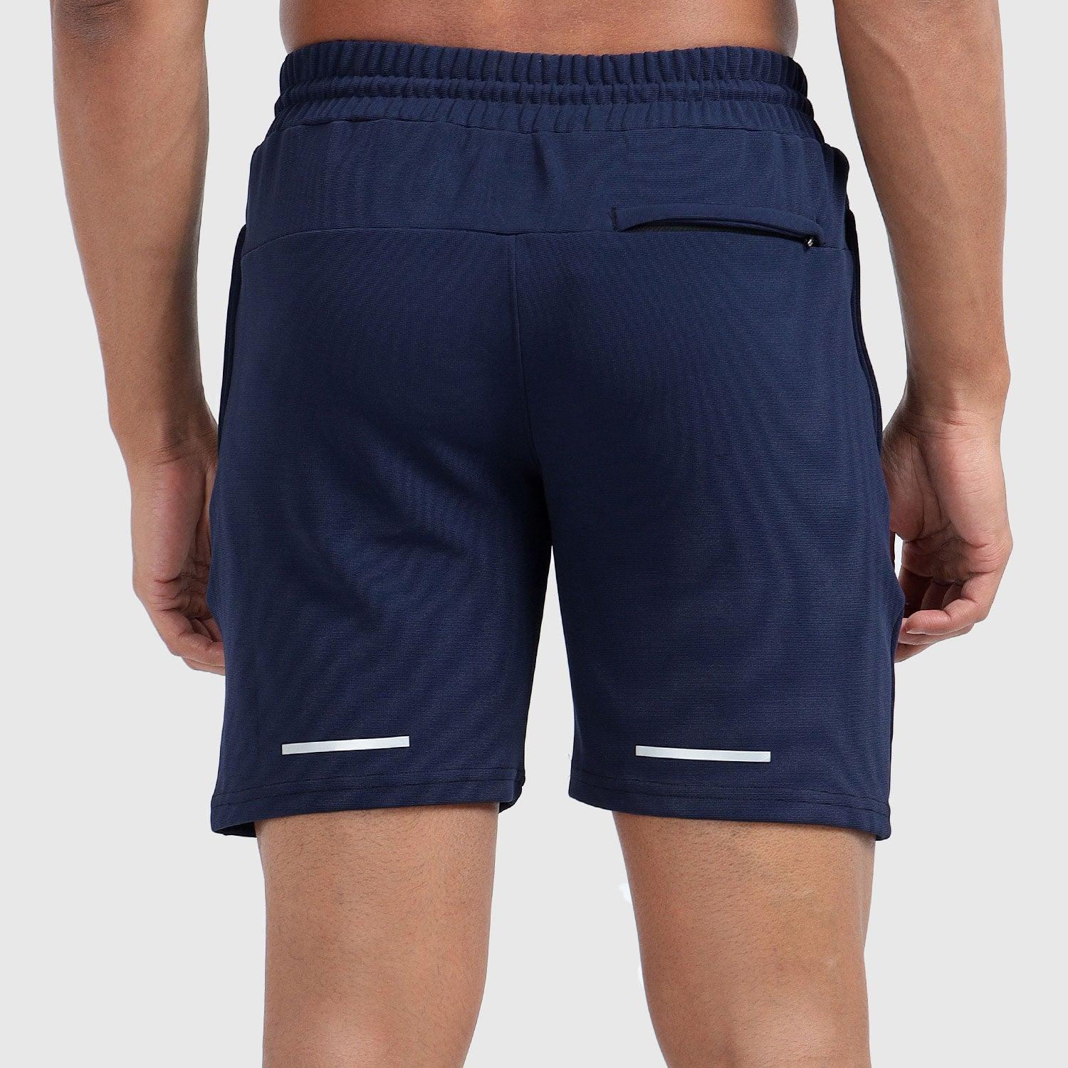 Denmonk's fashionable Trekready midnight navy shorts for men will boost your level of gym fitness.