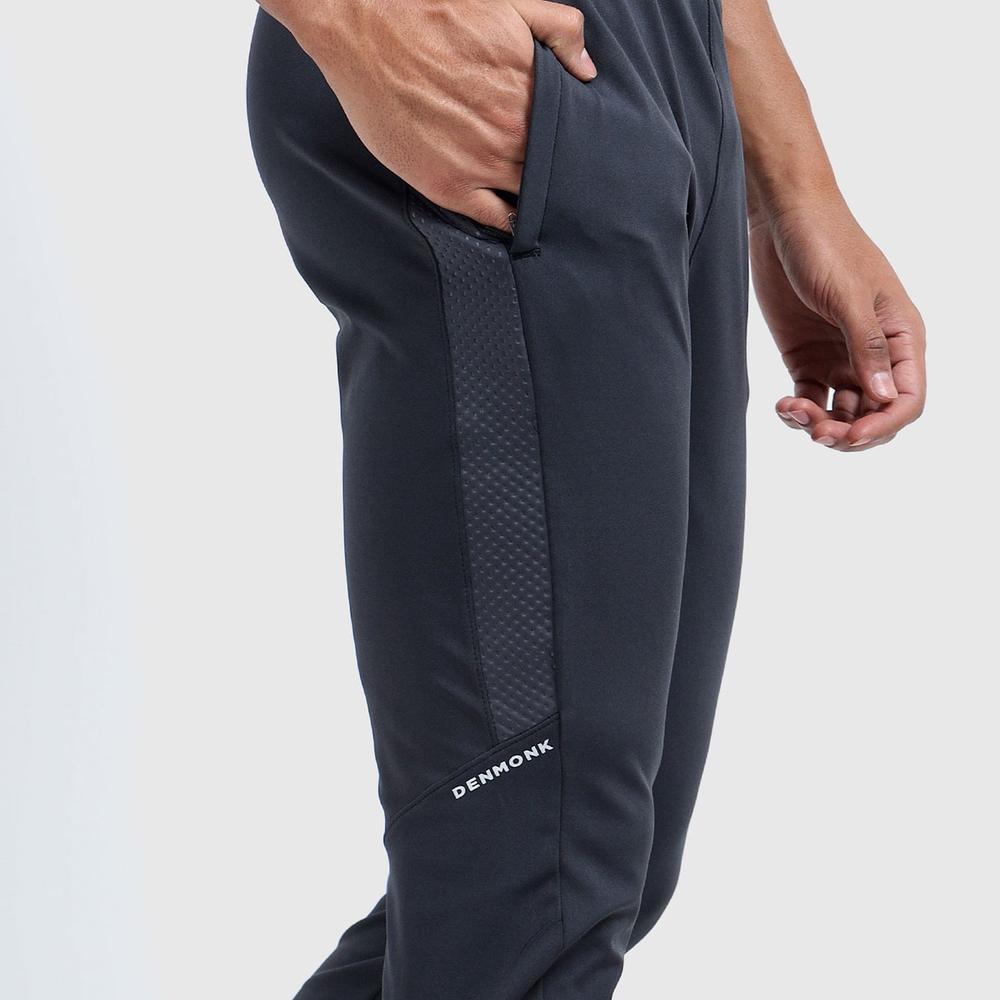 Denmonk: Elevate your look with these Urbanstribe sharp charcoal joggers for mens.