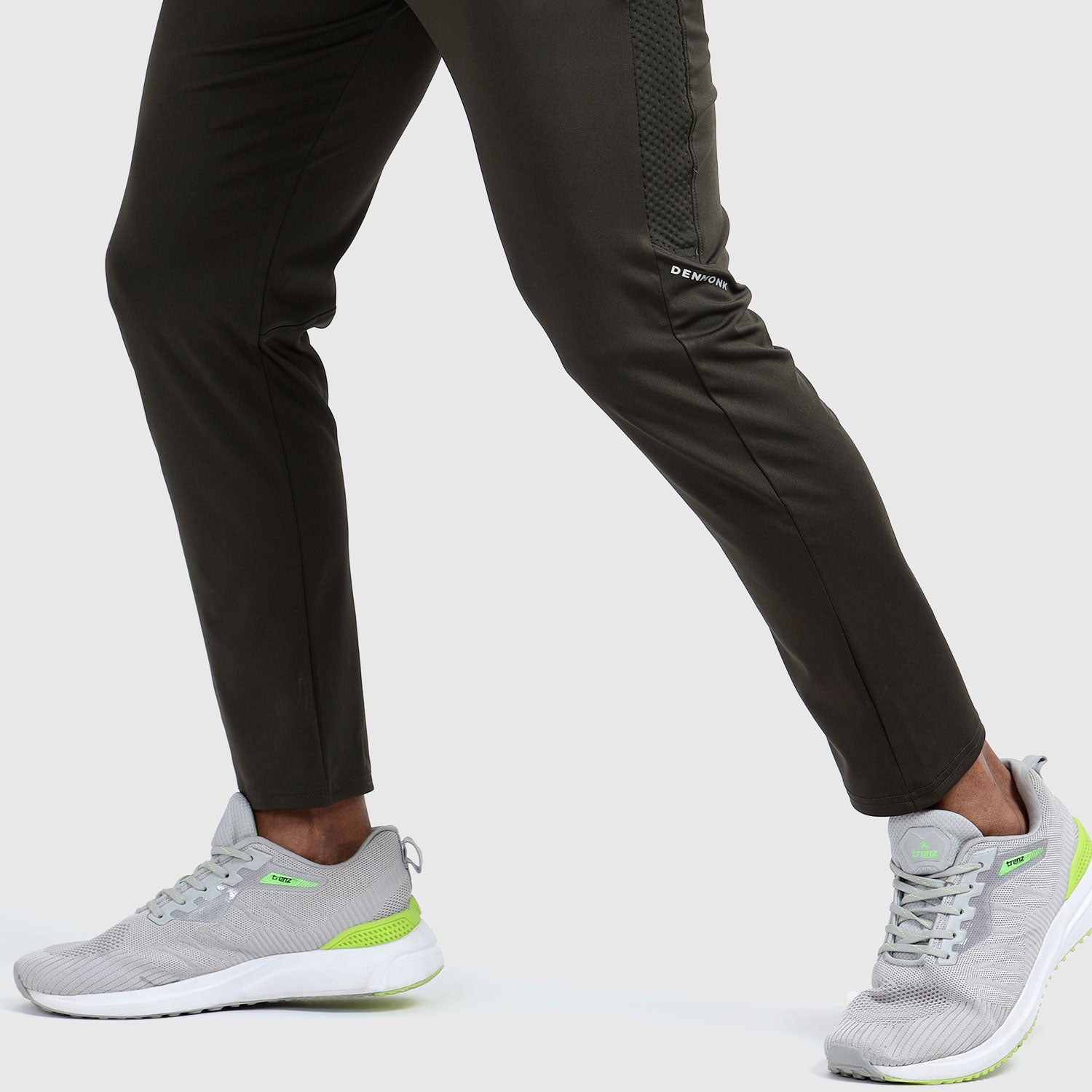 Denmonk: Elevate your look with these Urbanstribe sharp core olive joggers for mens.