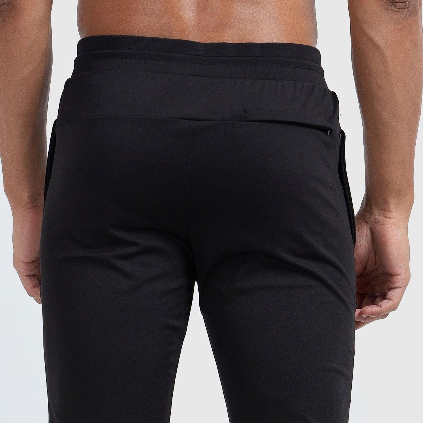 Denmonk: Elevate your look with these Power joggers sharp black joggers for mens.