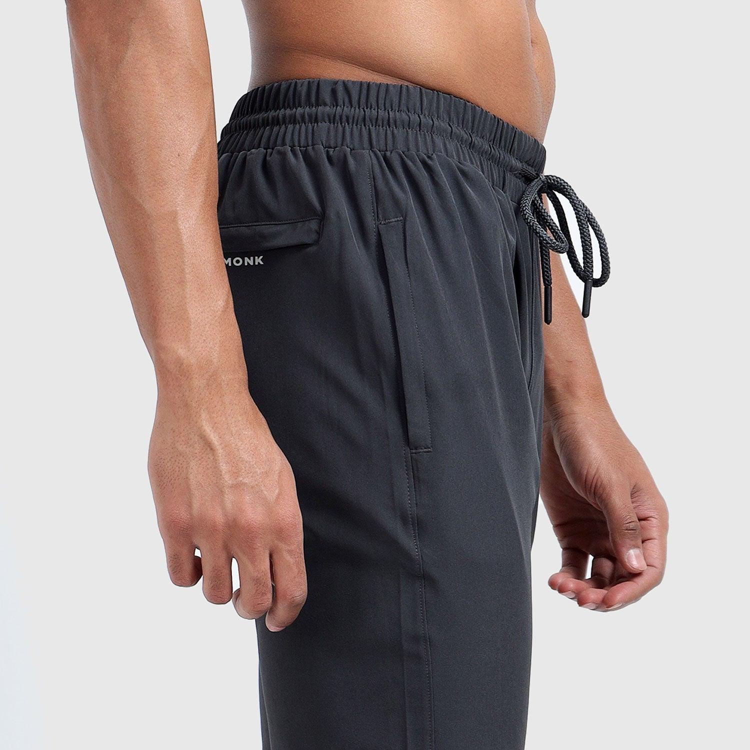 Denmonk: Elevate your look with these Stayactive sharp charcoal Trackpant for mens.