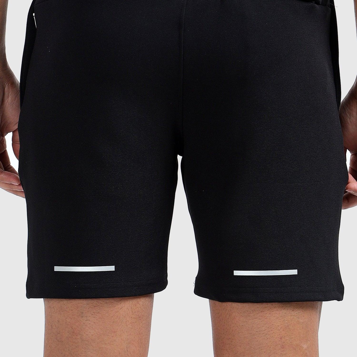 Denmonk's fashionable Trekready black shorts for men will boost your level of gym fitness.