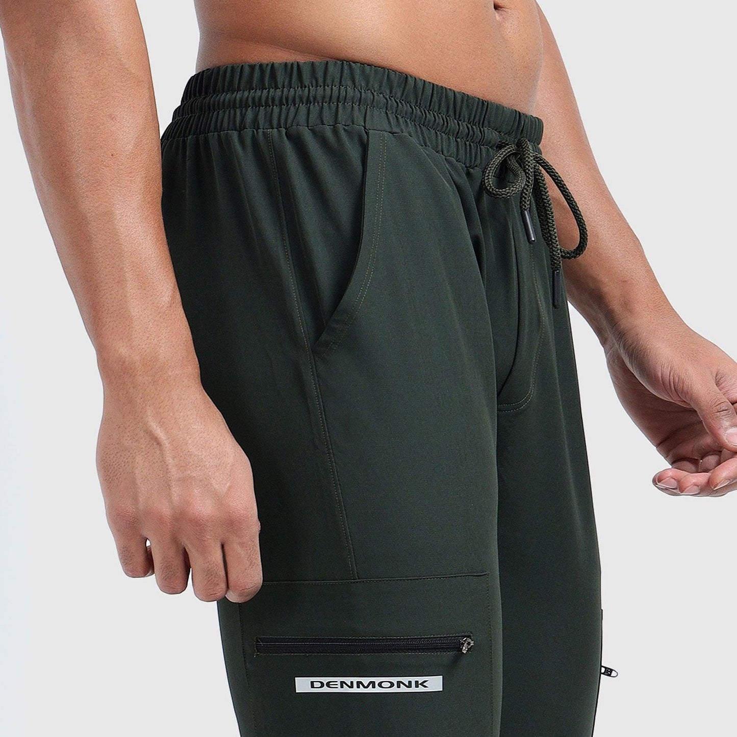 Denmonk: Elevate your look with these Trekcrago sharp core olive Trackpant for mens.