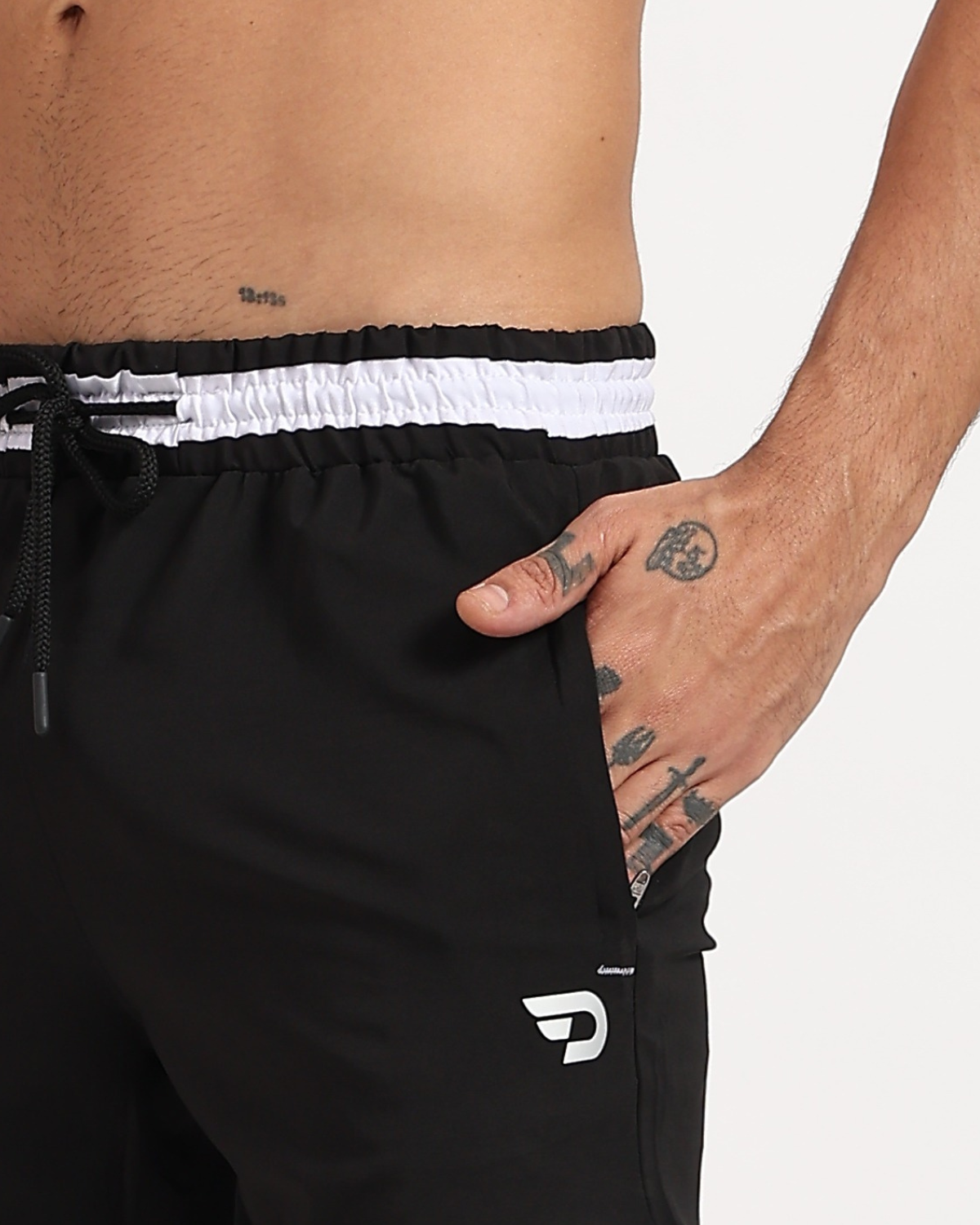 White Stripe Shorts