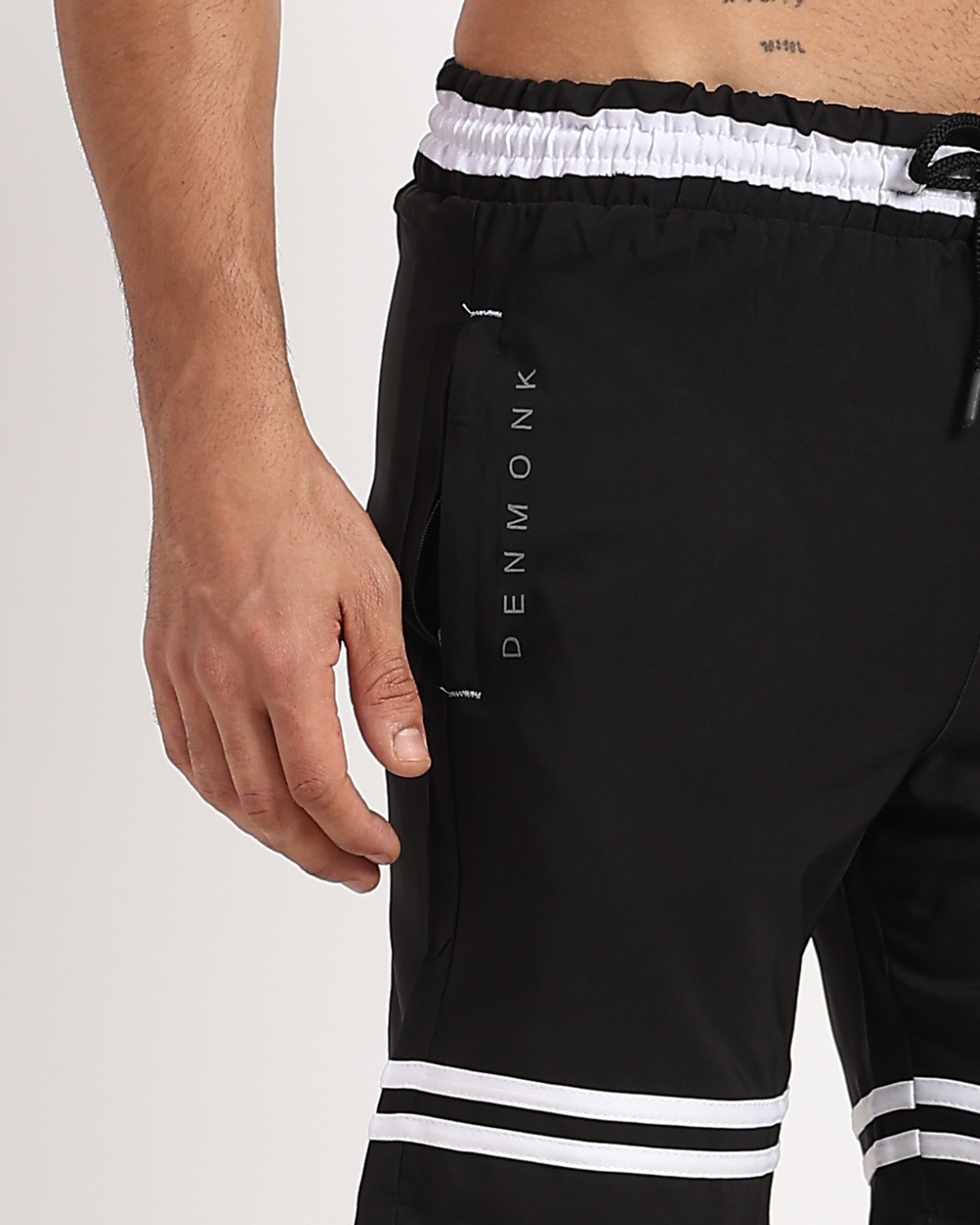 White Stripe Shorts
