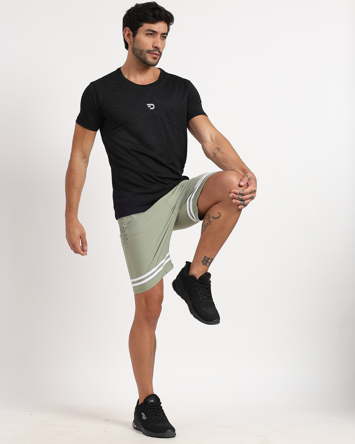 White Stripe Shorts