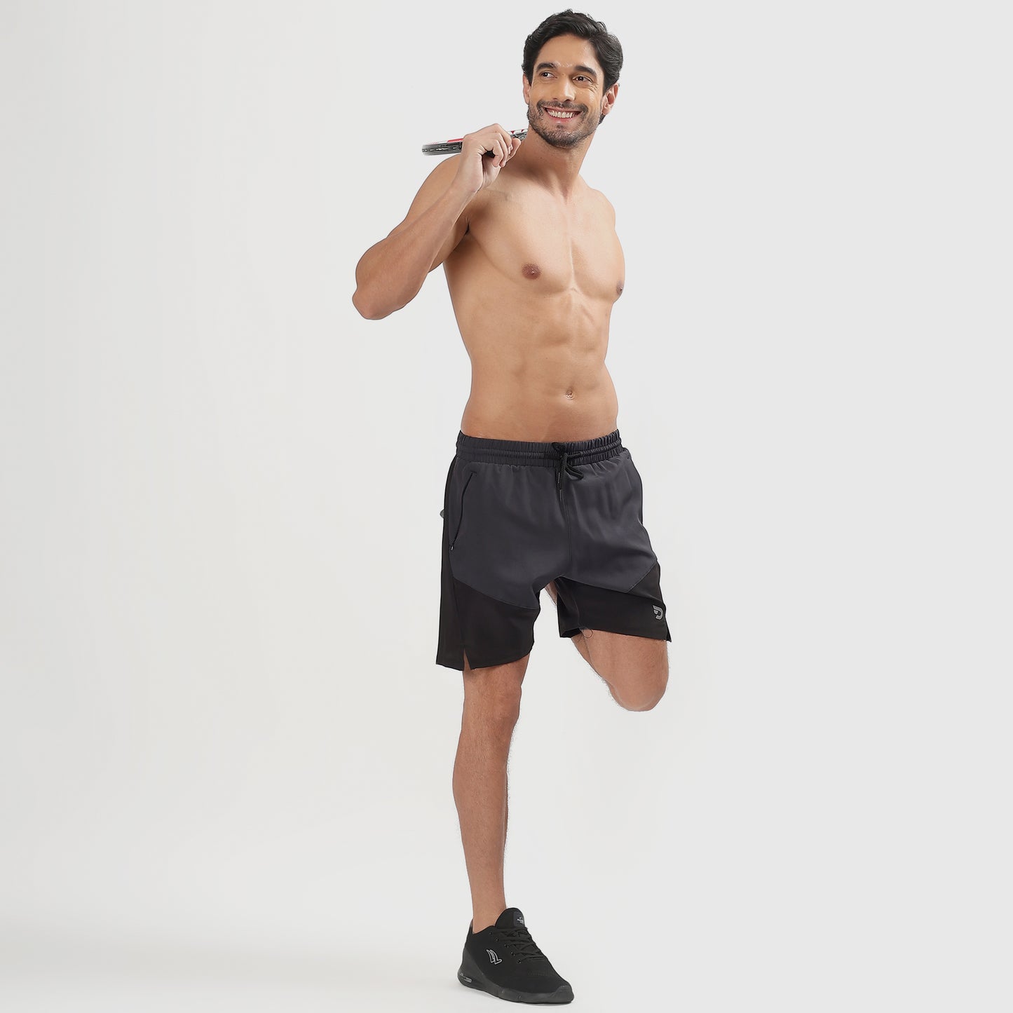 Colorblock 2 in one Compression Shorts