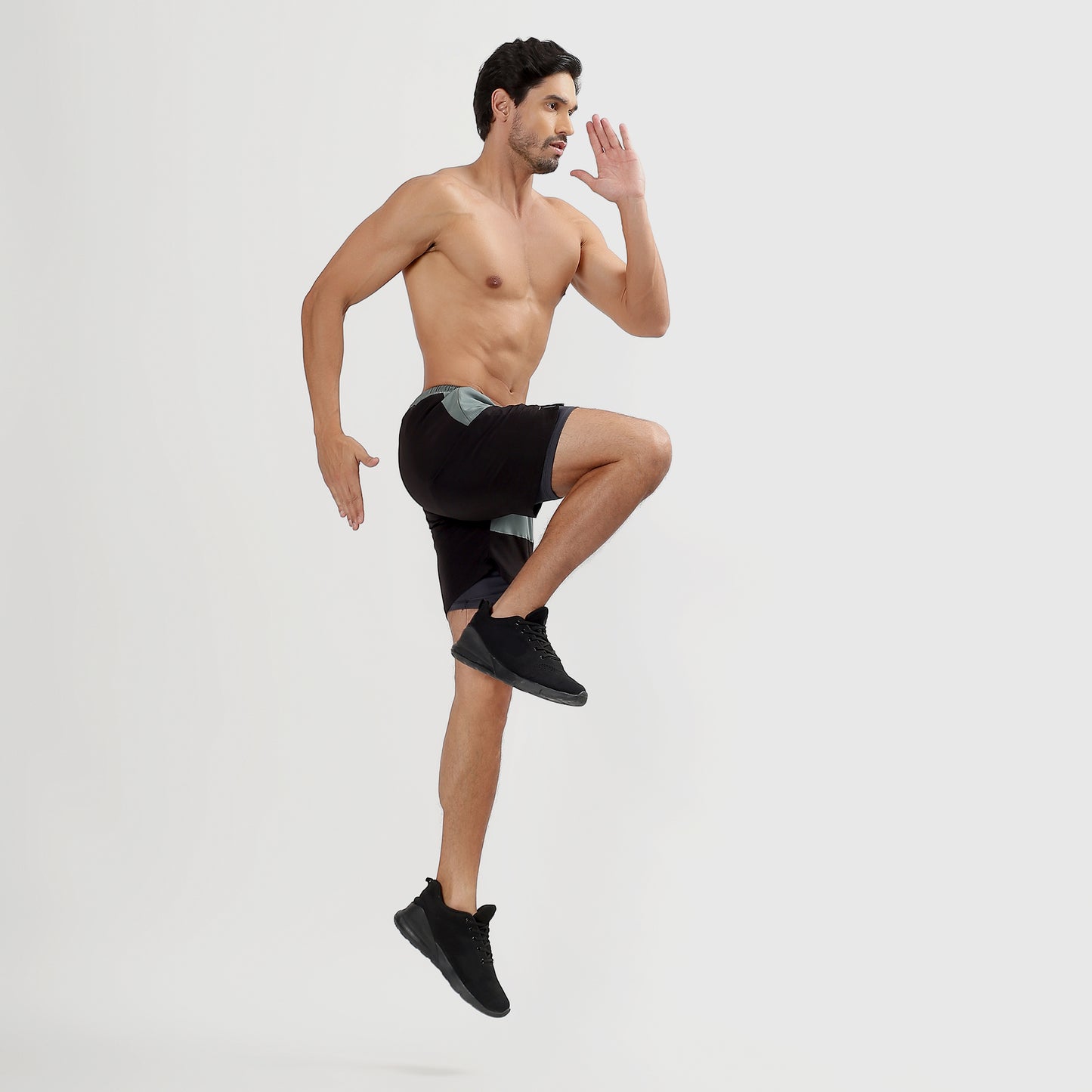 Colorblock 2 in one Compression Shorts