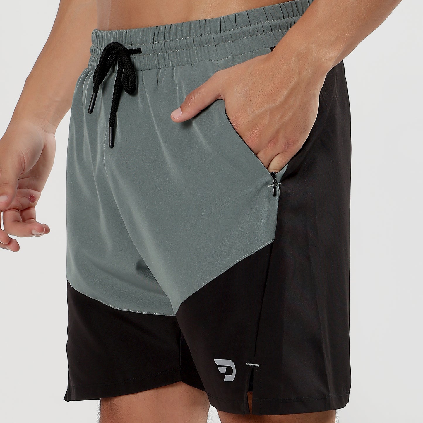 Colorblock 2 in one Compression Shorts
