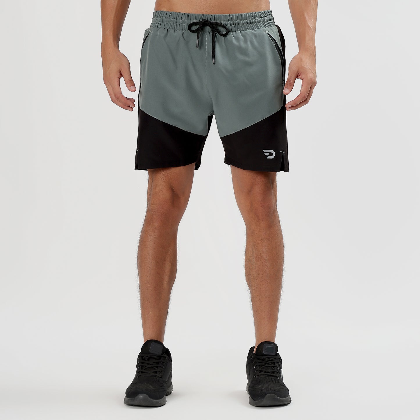 Colorblock 2 in one Compression Shorts