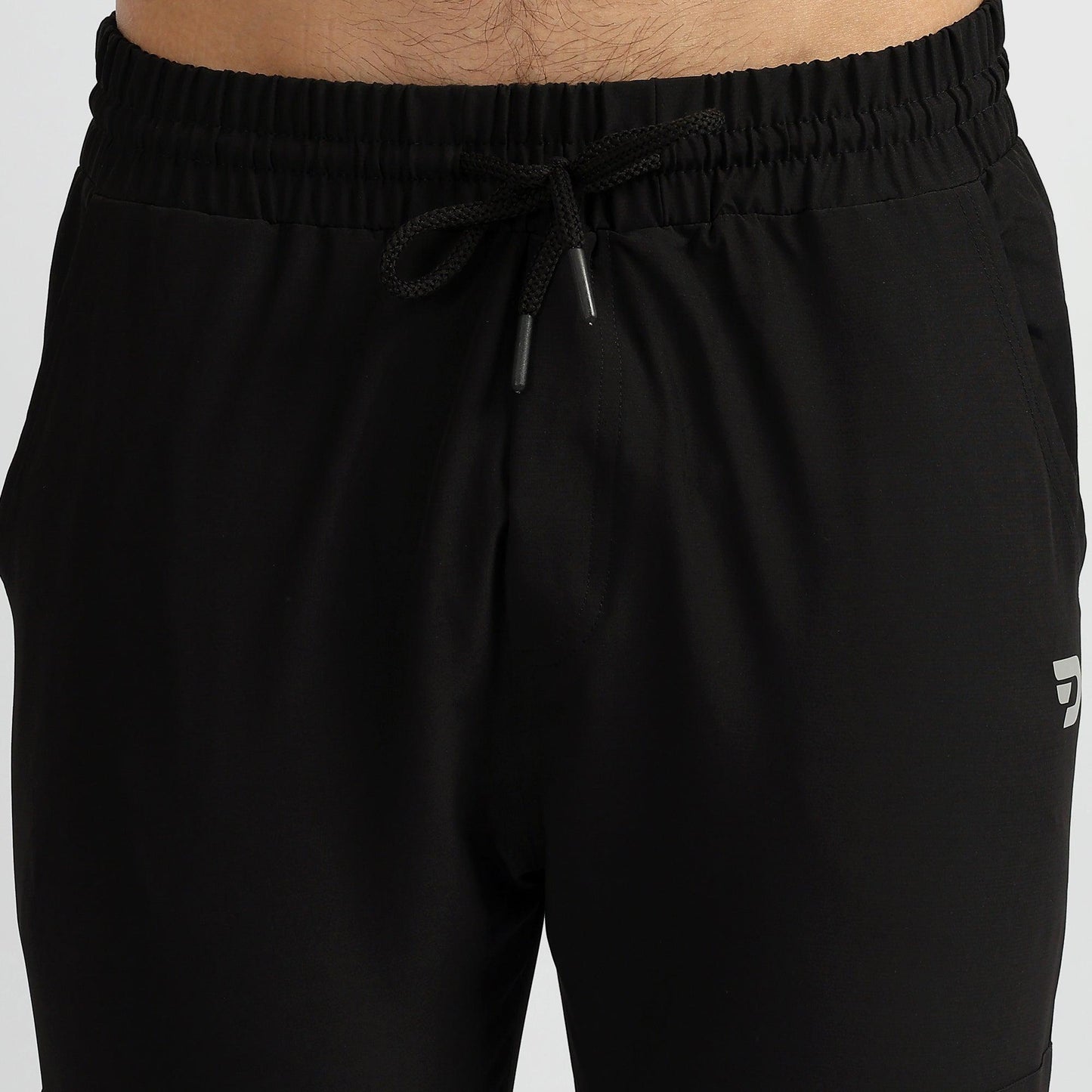 Denmonk: Elevate your look with these Trekcrago sharp black Trackpant for mens.