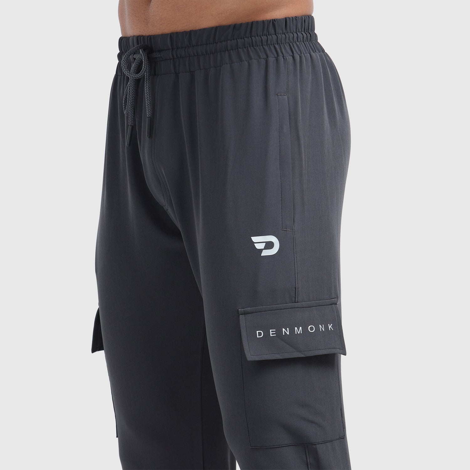 Denmonk: Elevate your look with these Cragopro sharp charcoal Trackpant for mens.