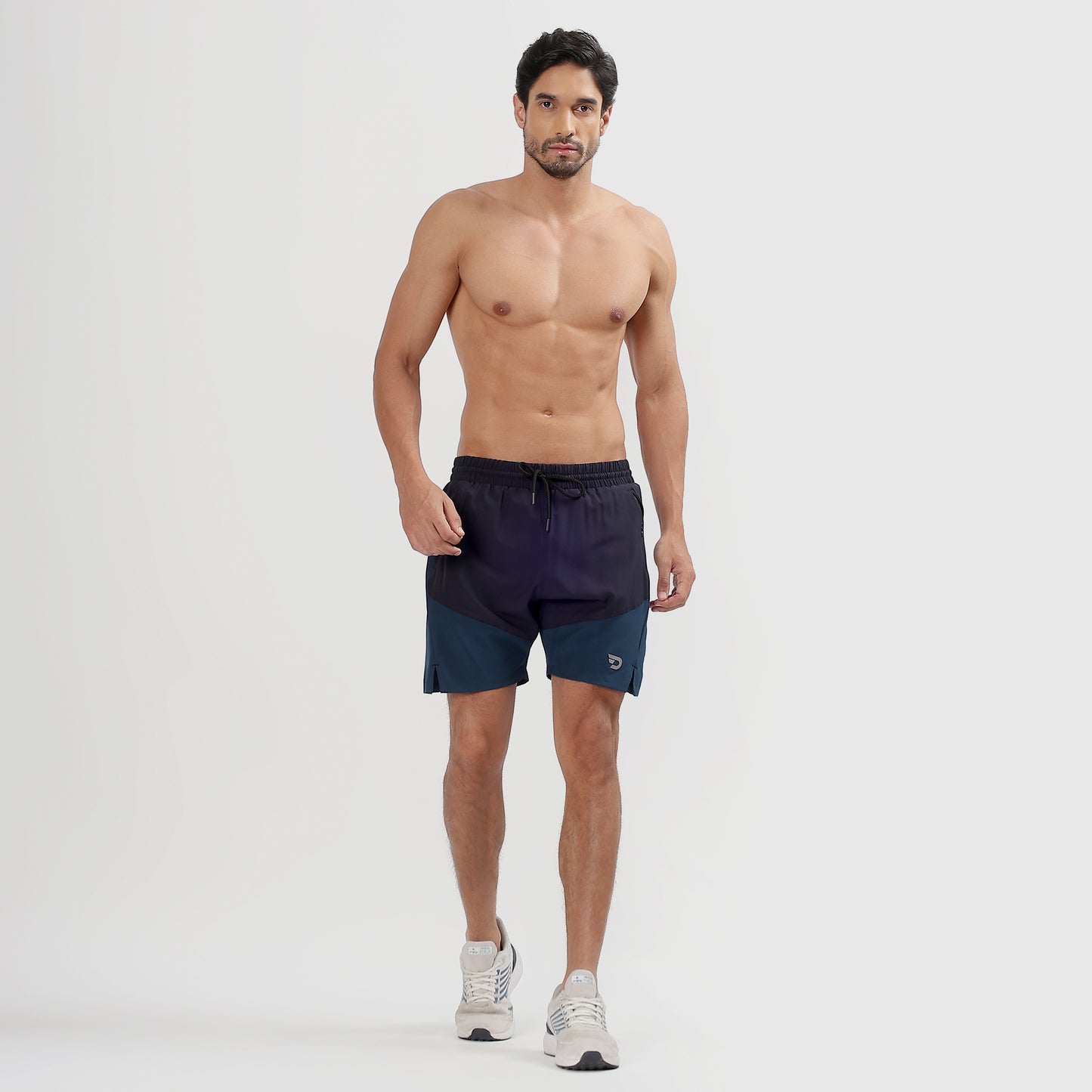 Colorblock 2 in one Compression Shorts