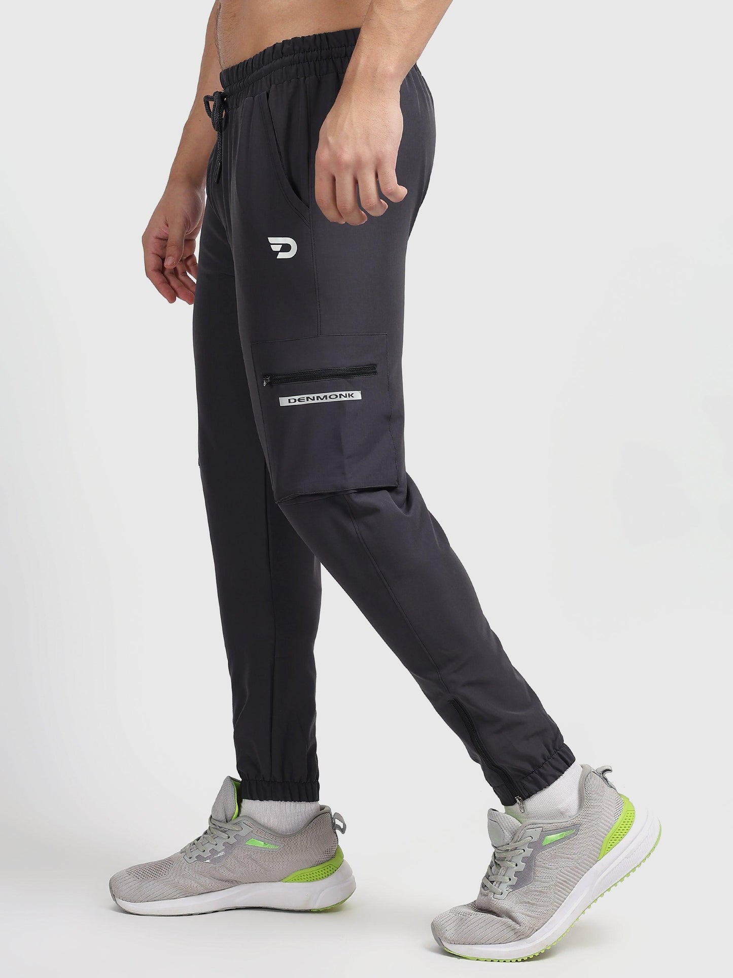 Denmonk: Elevate your look with these Trekcrago sharp charcoal Trackpant for mens.