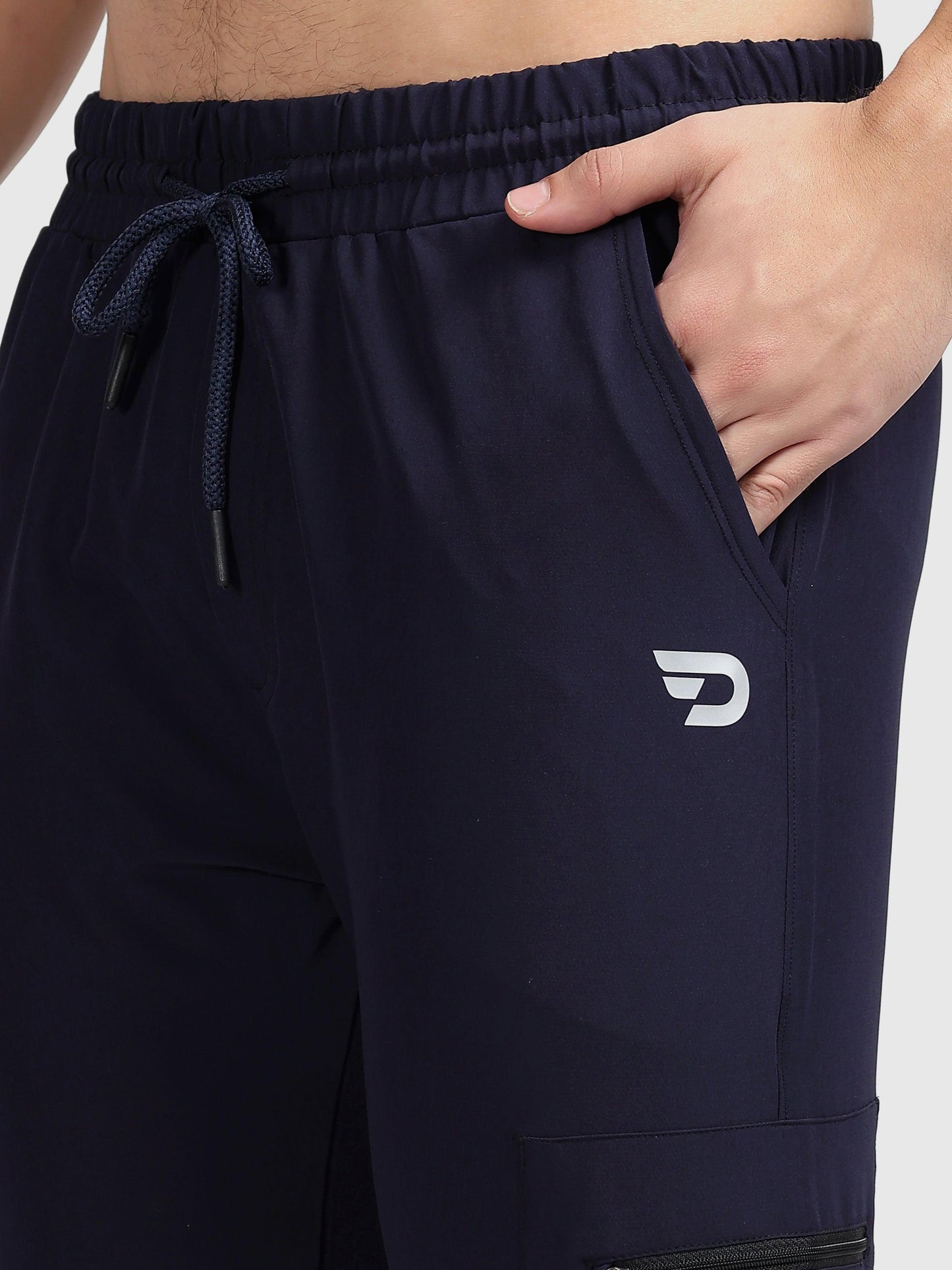 Denmonk: Elevate your look with these Trekcrago sharp midnight navy Trackpant for mens.