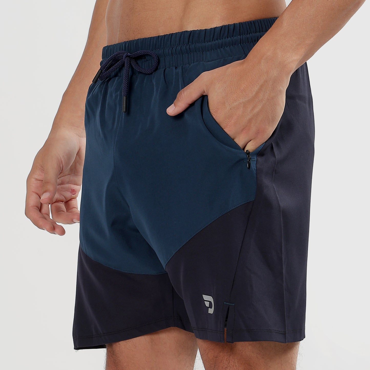 Colorblock 2 in one Compression Shorts