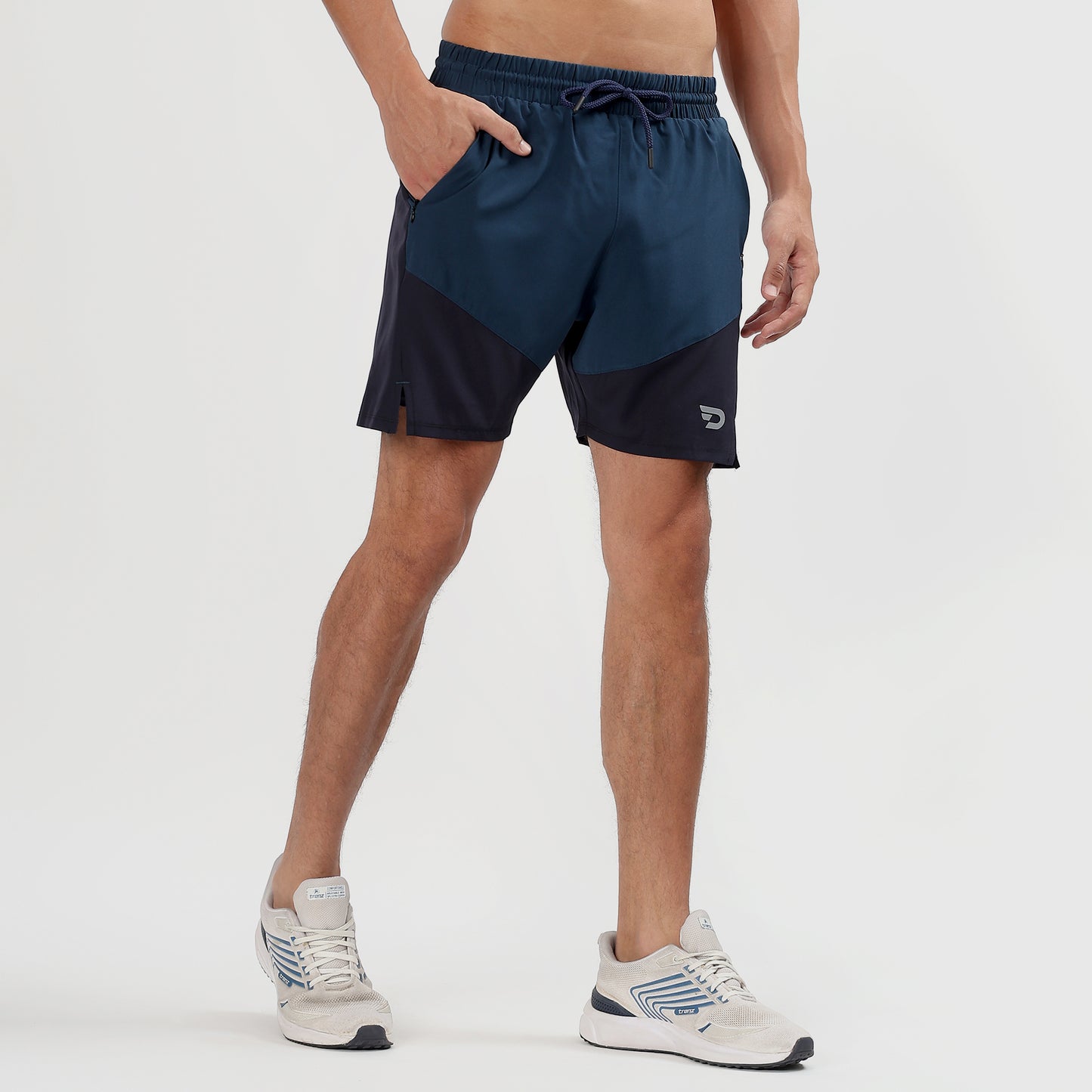 Colorblock 2 in one Compression Shorts