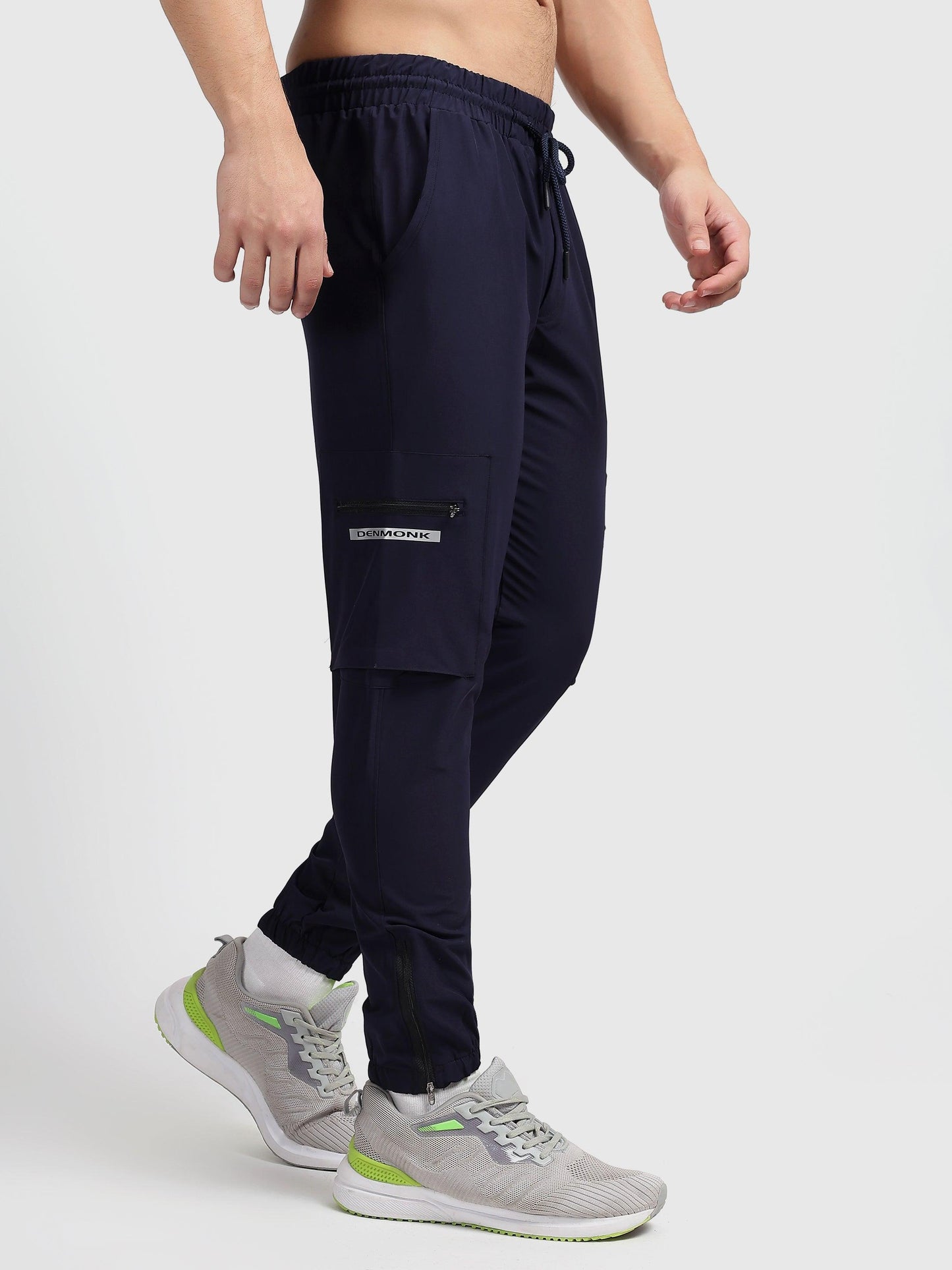 Denmonk: Elevate your look with these Trekcrago sharp midnight navy Trackpant for mens.