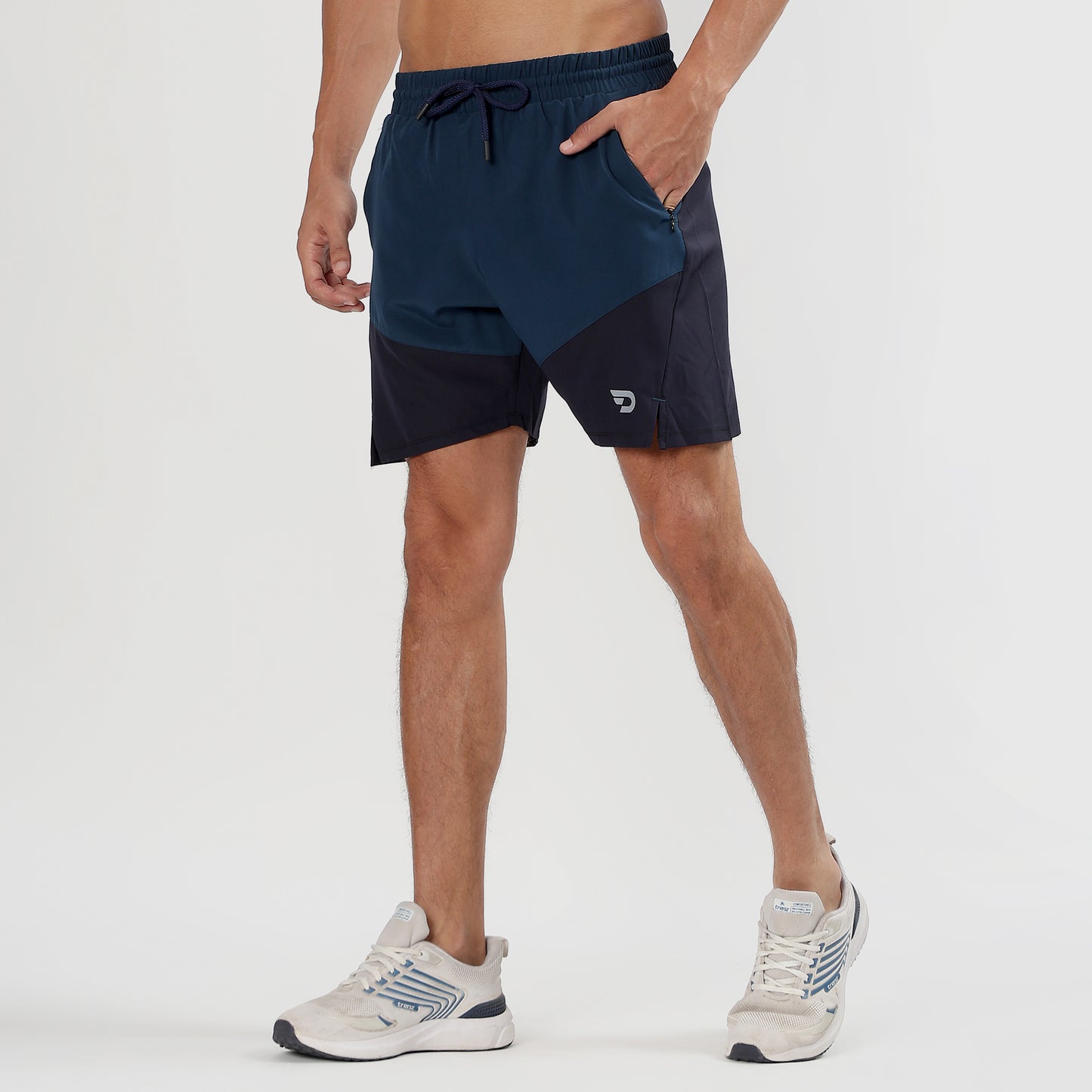 Colorblock 2 in one Compression Shorts