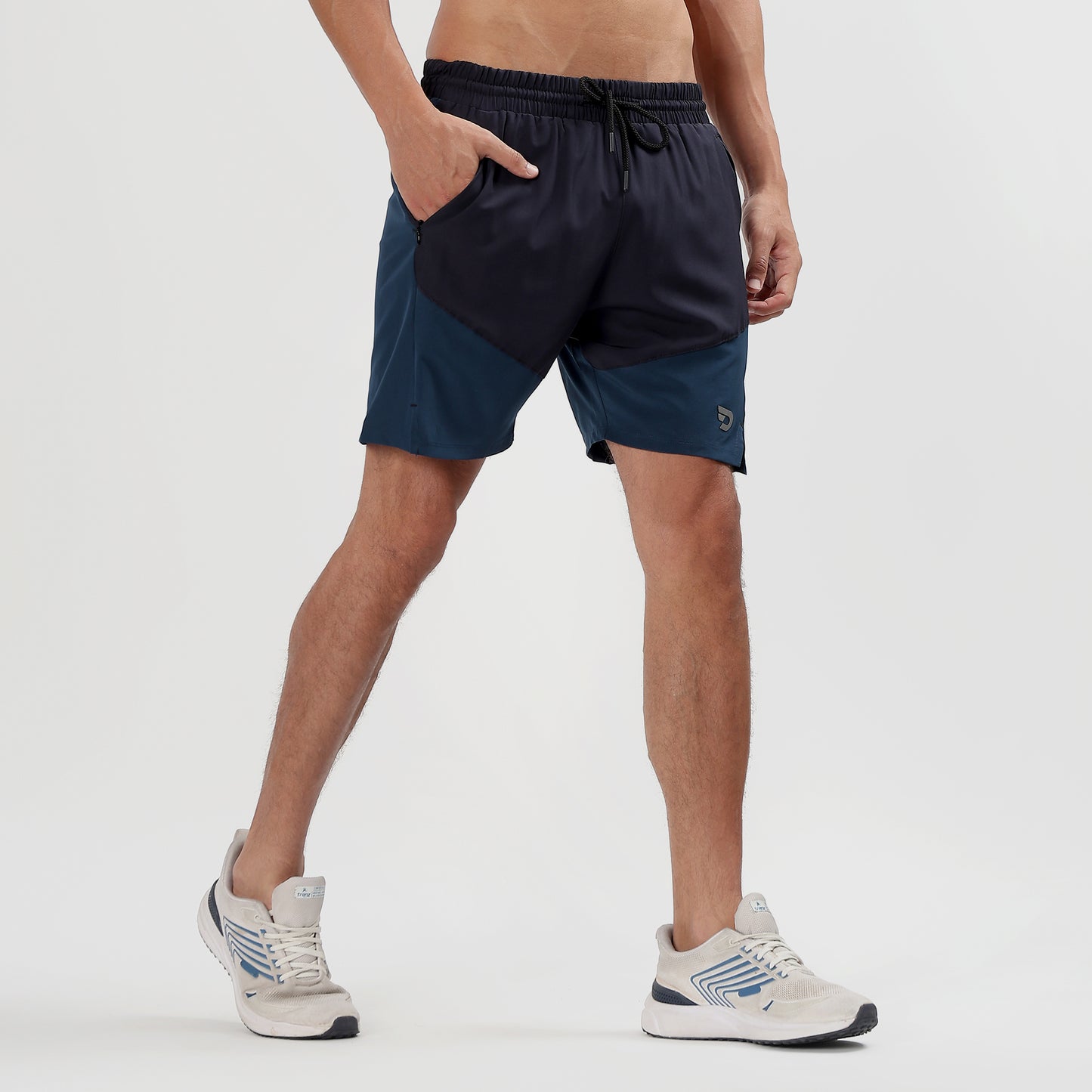 Colorblock 2 in one Compression Shorts