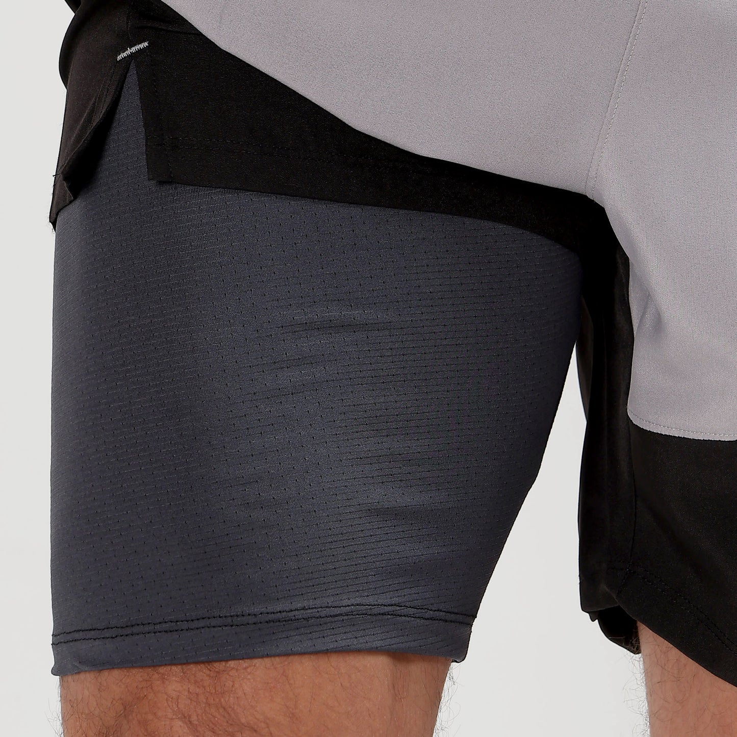 Colorblock 2 in one Compression Shorts