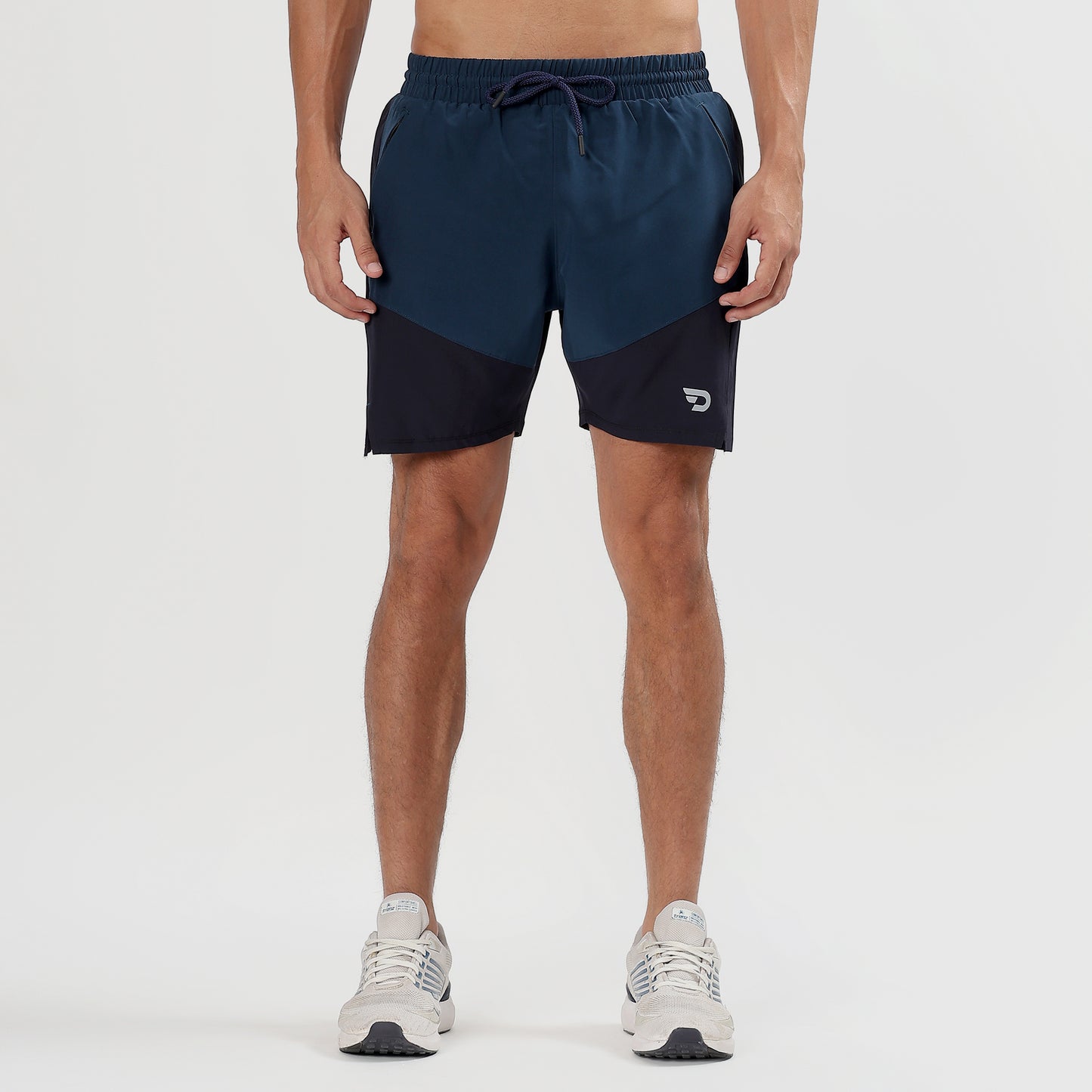 Colorblock 2 in one Compression Shorts