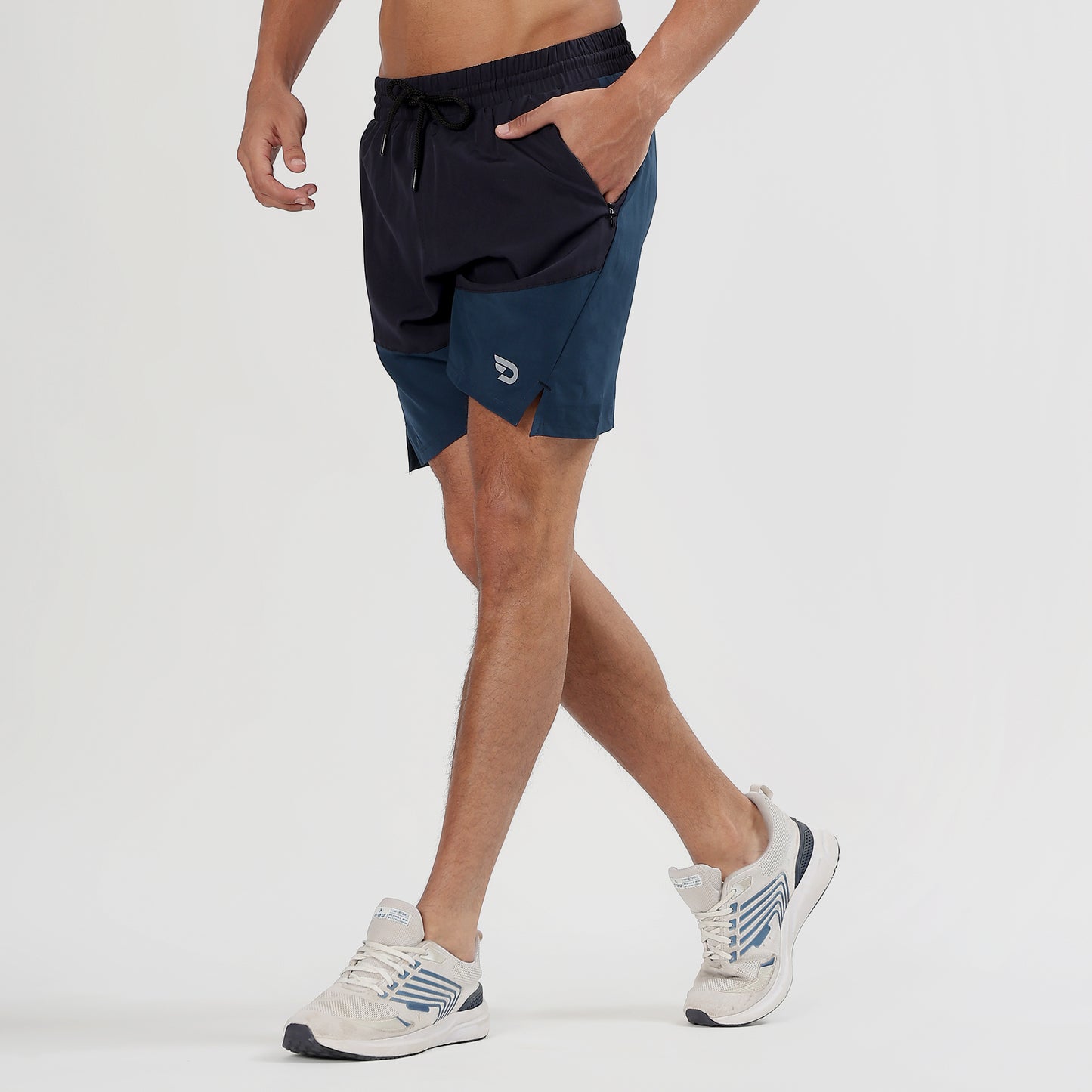 Colorblock 2 in one Compression Shorts