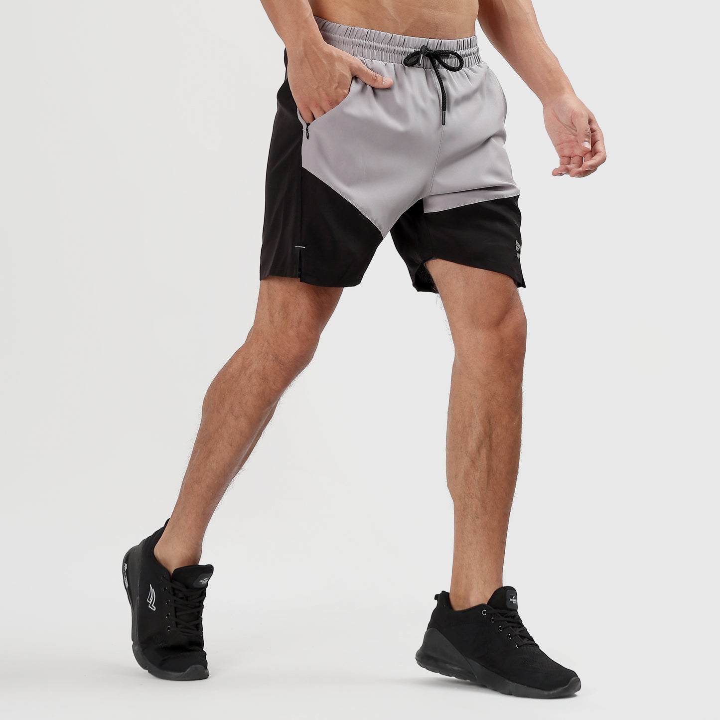 Colorblock 2 in one Compression Shorts