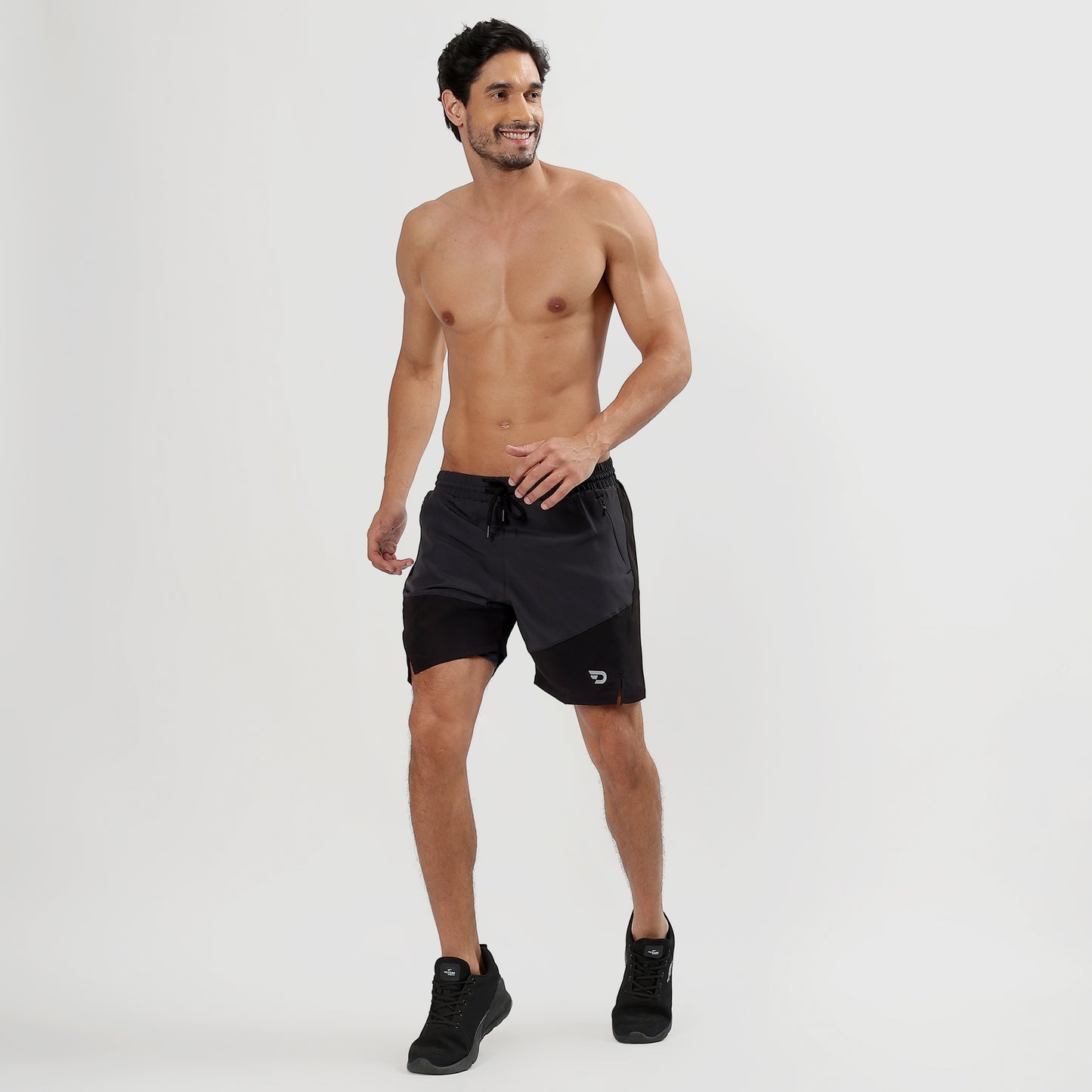 Colorblock 2 in one Compression Shorts