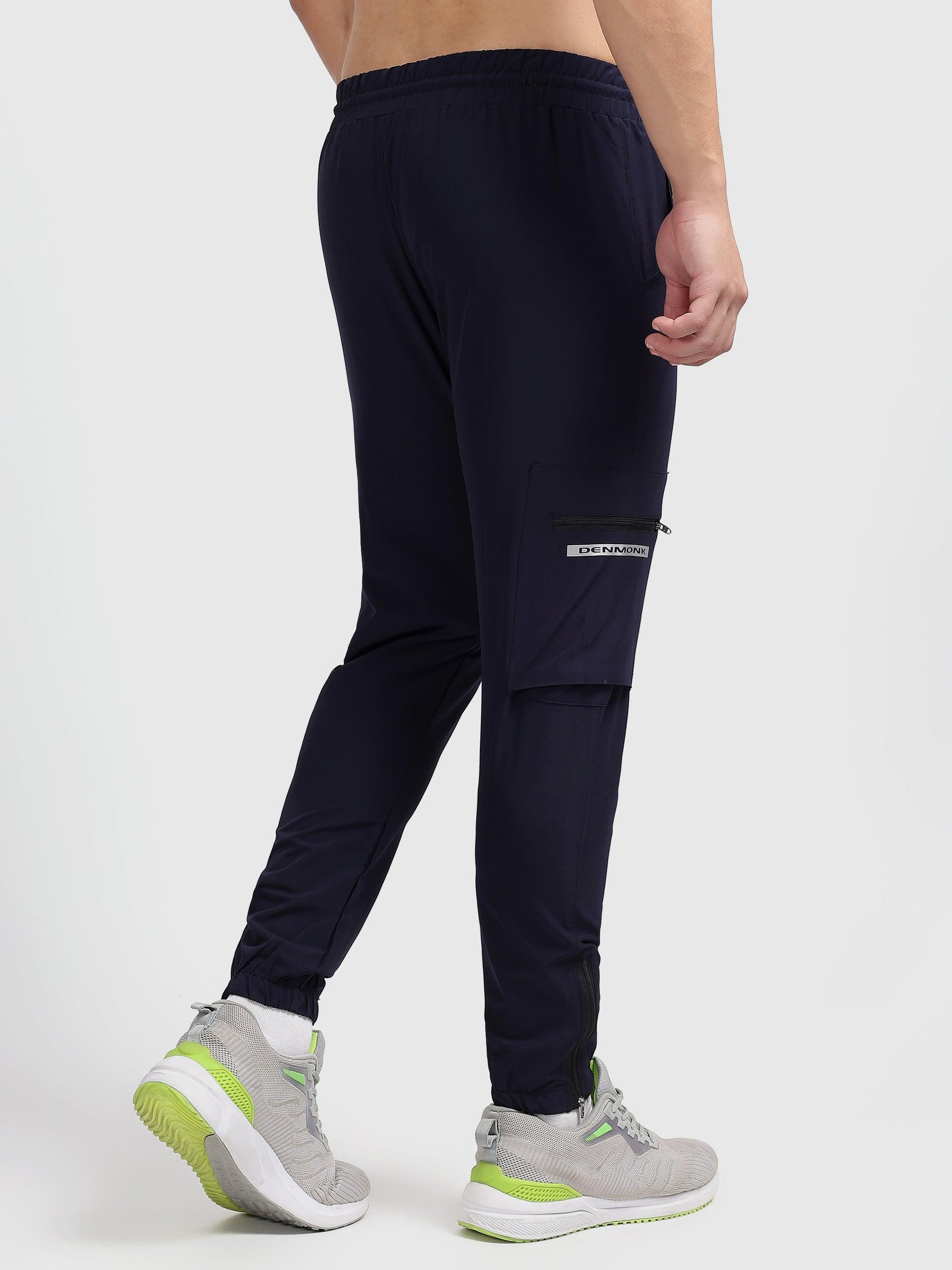 Denmonk: Elevate your look with these Trekcrago sharp midnight navy Trackpant for mens.