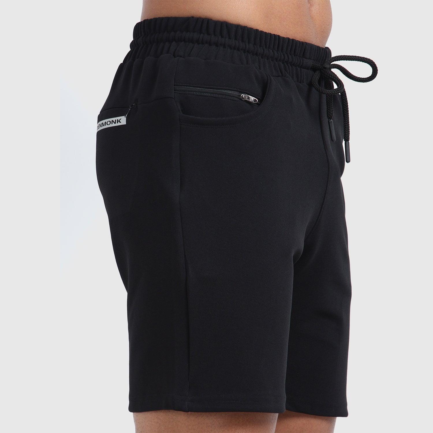 Denmonk's fashionable Retroglide Shorts black shorts for men will boost your level of gym fitness.