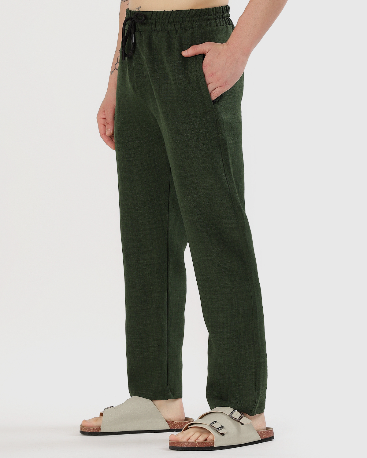 UrbanLoom Linen pant  | Straight Fit