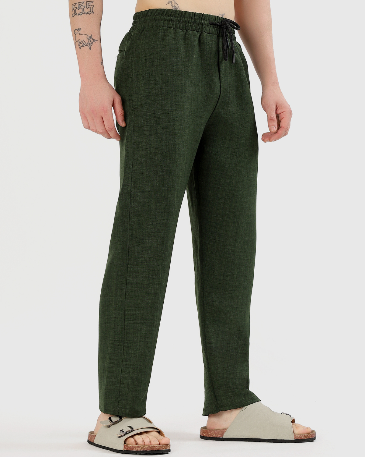 UrbanLoom Linen pant  | Straight Fit