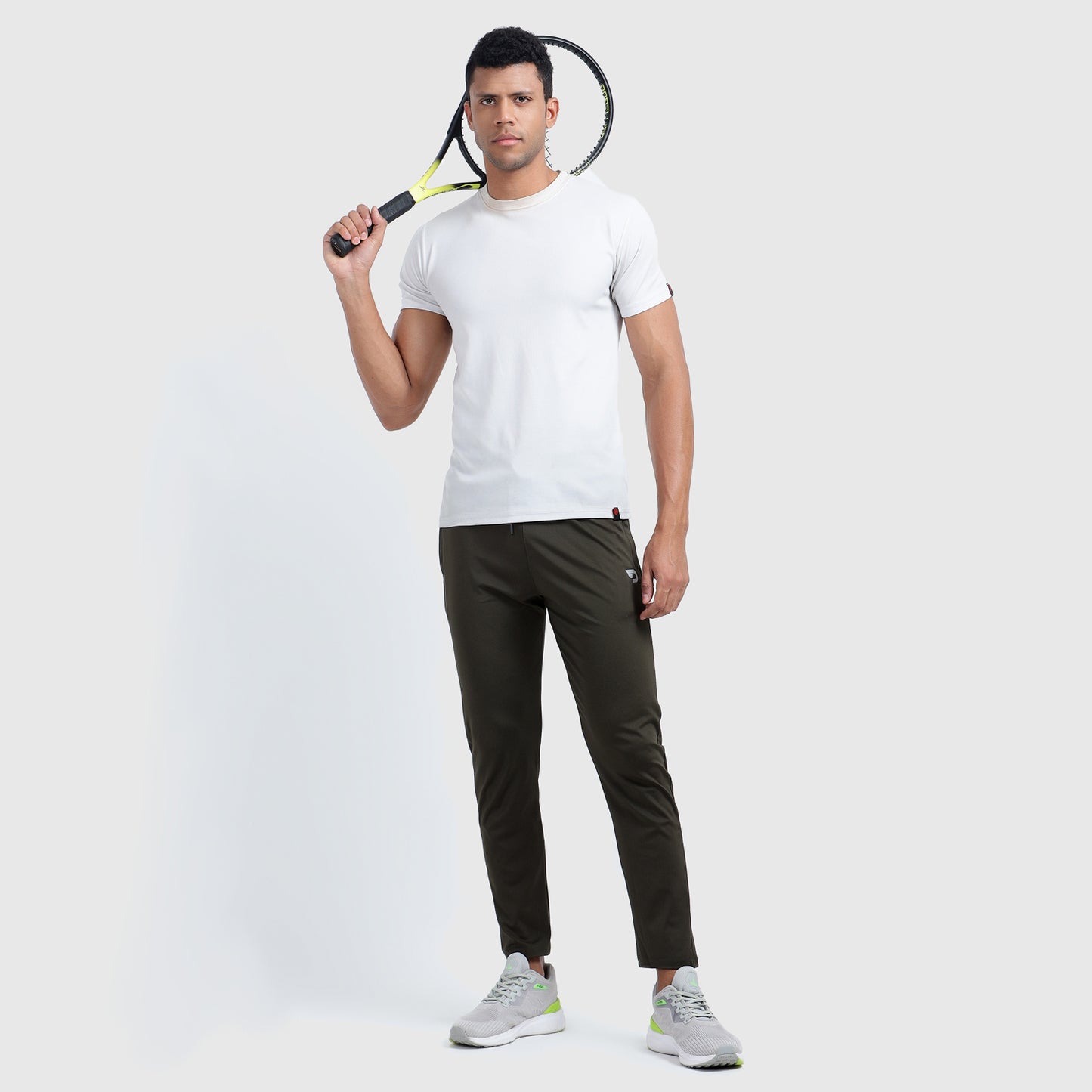 Denmonk: Elevate your look with these Urbanstribe sharp core olive joggers for mens.