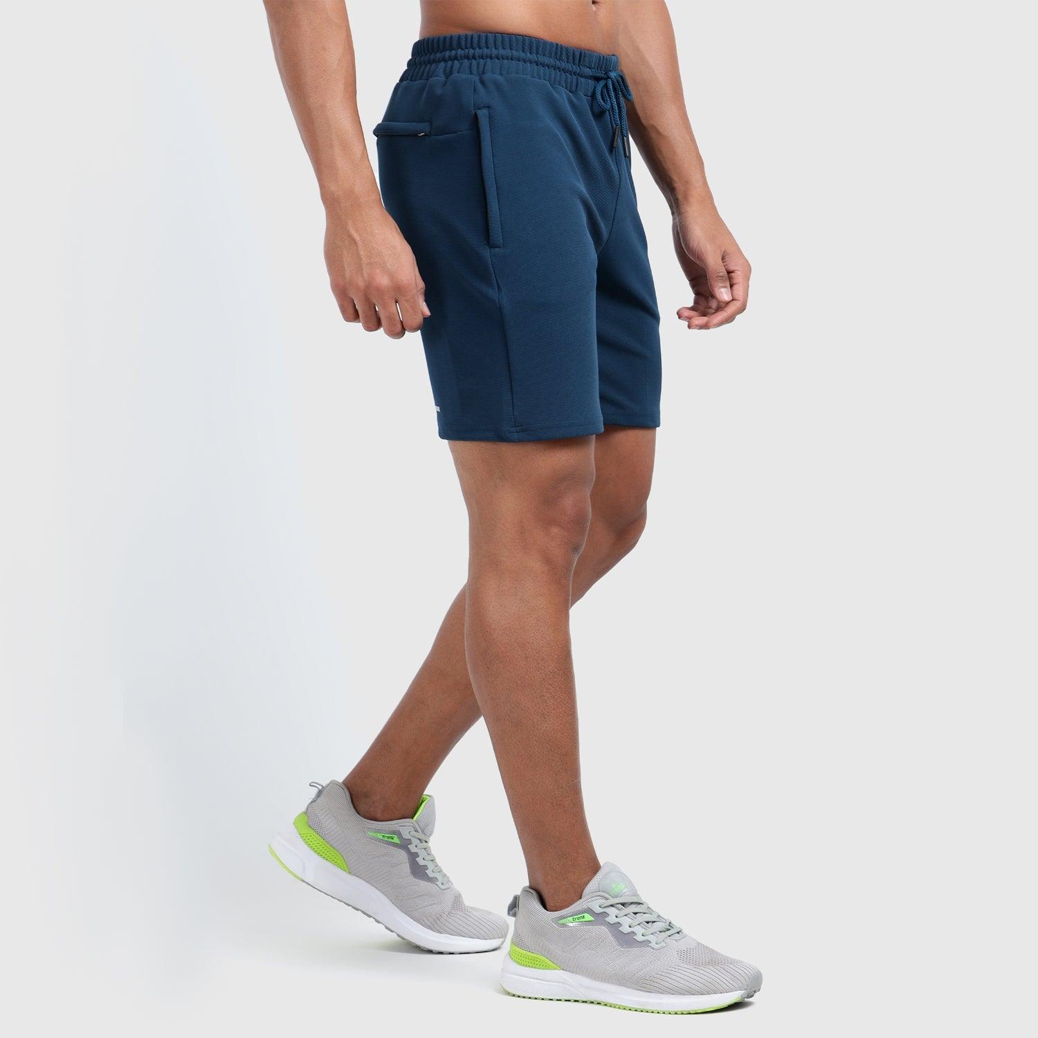 Denmonk's fashionable Trekready regal blue shorts for men will boost your level of gym fitness.