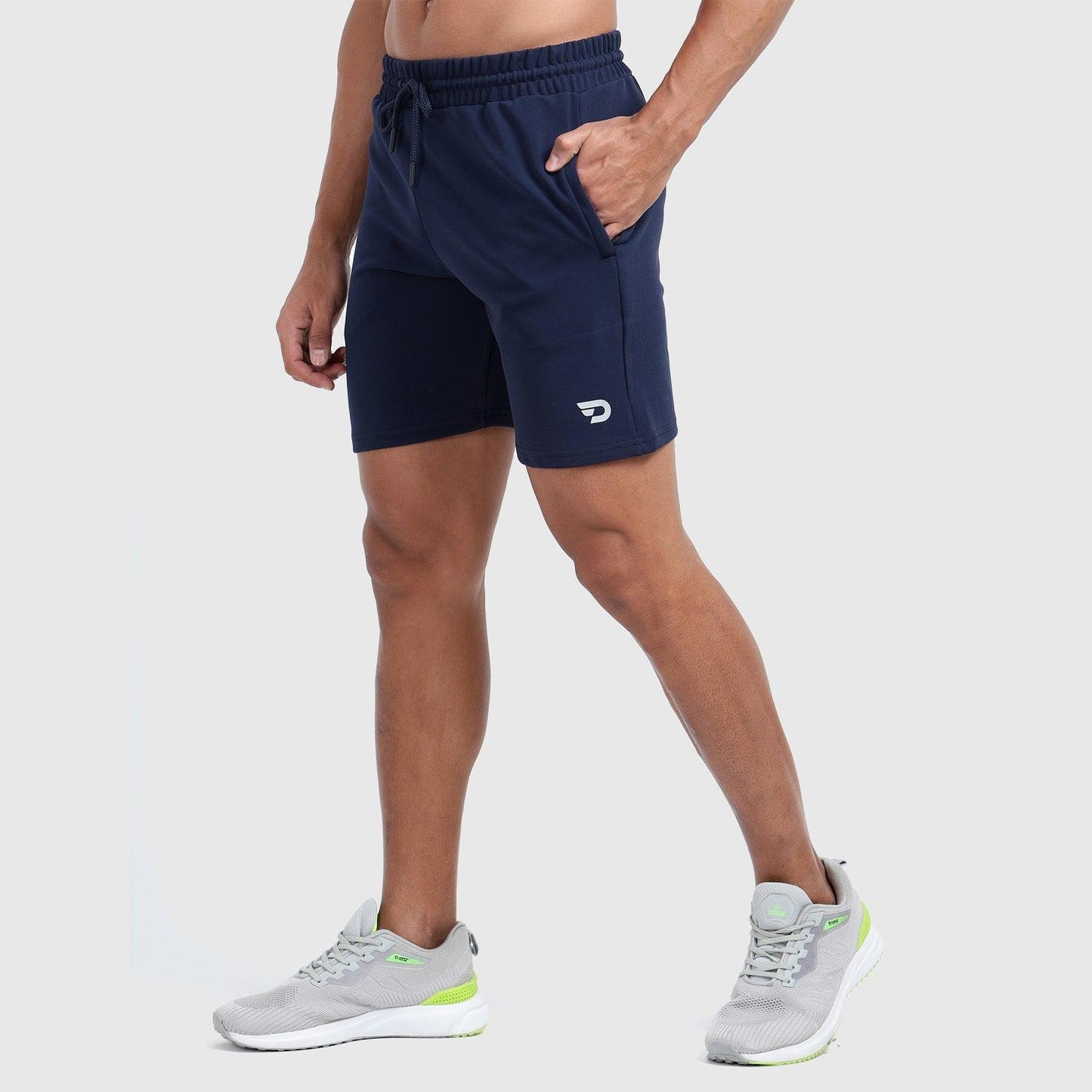 Denmonk's fashionable Trekready midnight navy shorts for men will boost your level of gym fitness.