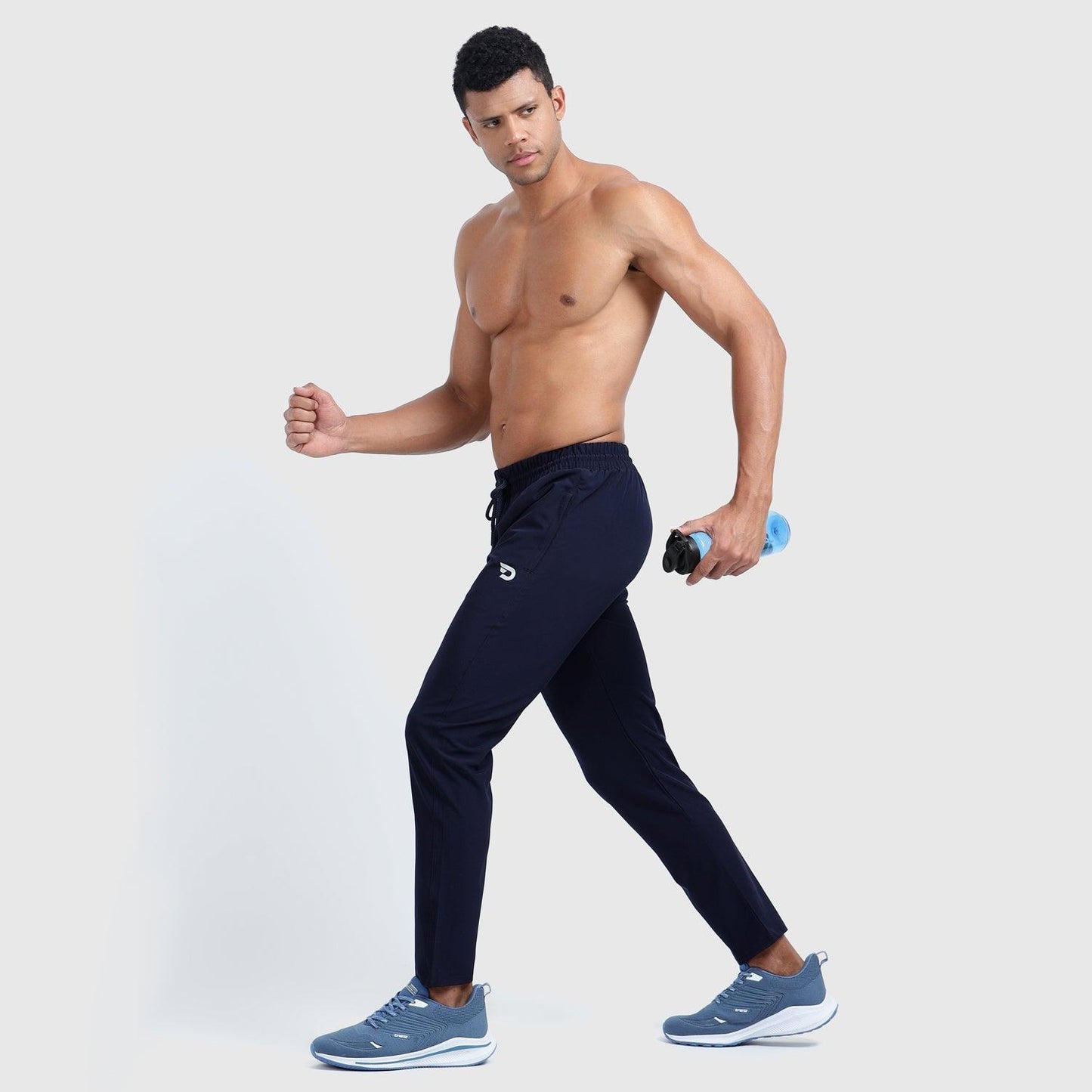 Denmonk: Elevate your look with these stayactive sharp midnight navy Trackpant for mens.