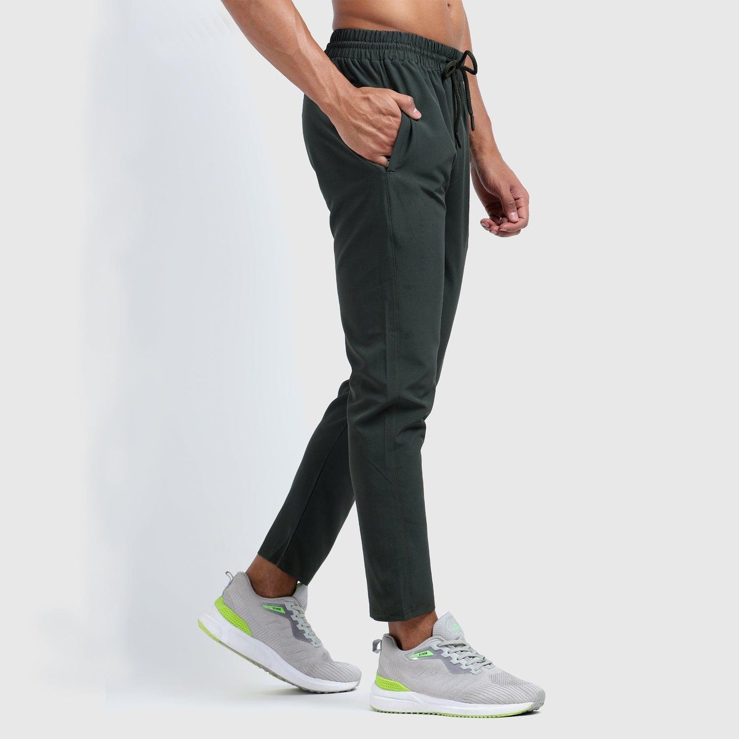 Denmonk: Elevate your look with these stayactive sharp core olive Trackpant for mens.