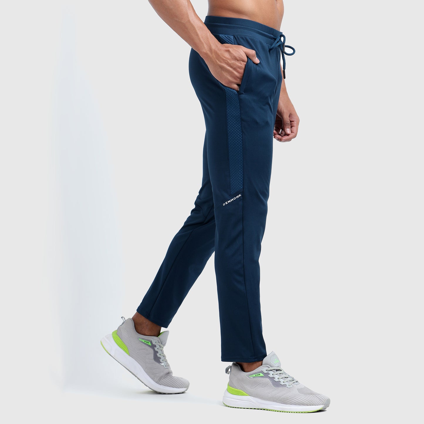 Denmonk: Elevate your look with these Urbanstribe sharp regal blue joggers for mens.