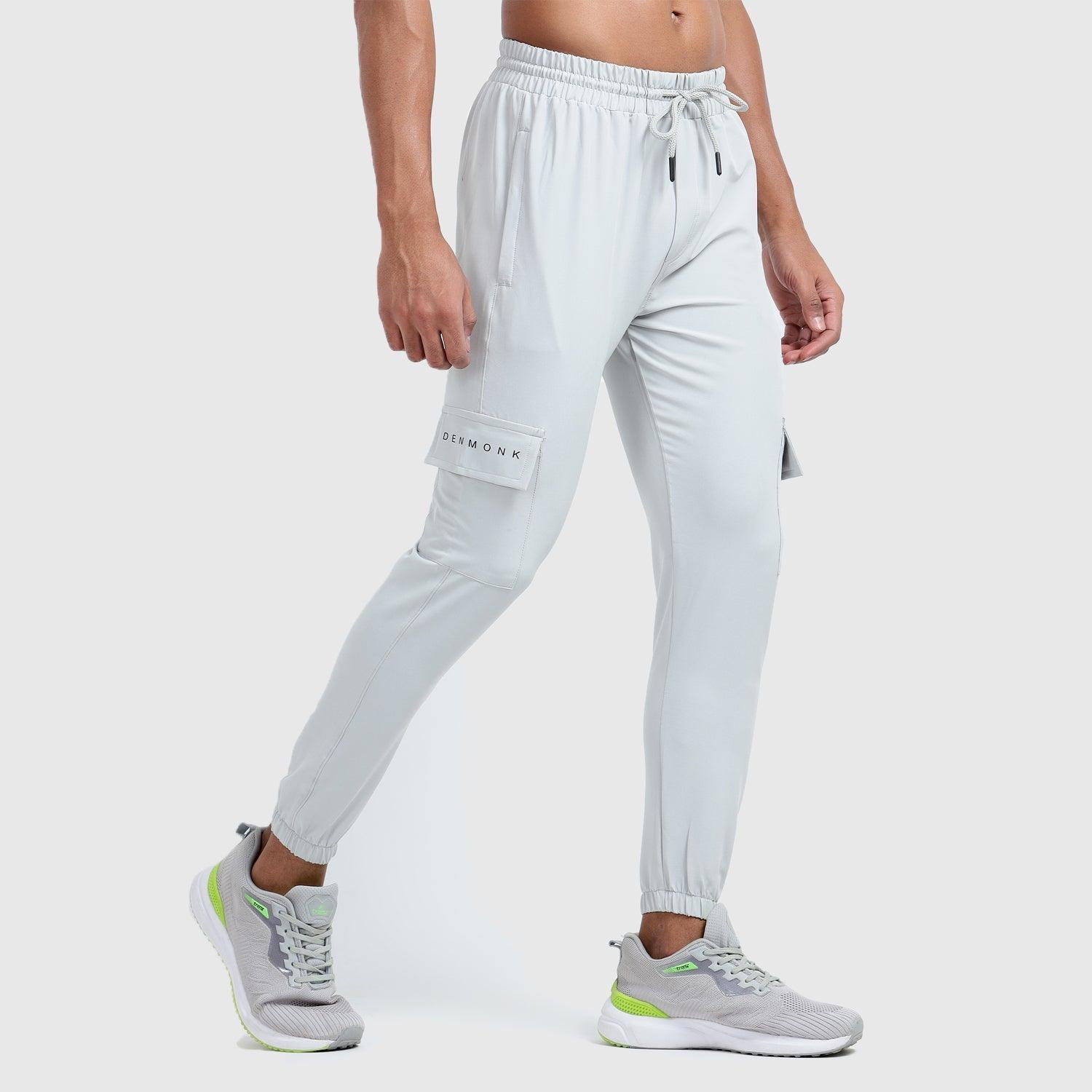 Denmonk: Elevate your look with these Cragopro sharp light grey  Trackpant for mens.