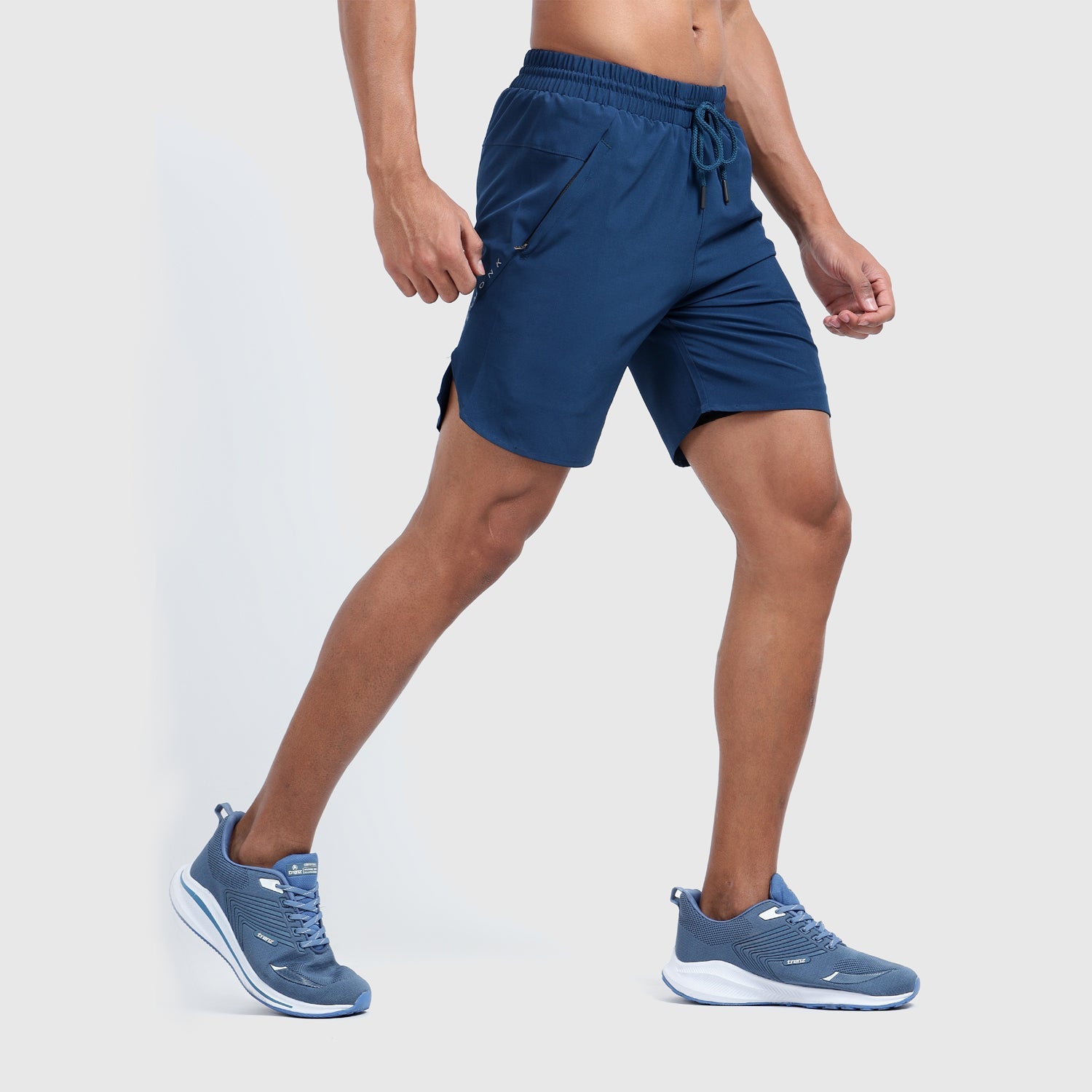 Denmonk's fashionable 2-IN-1 SHORTS regal blue shorts for men will boost your level of gym fitness.